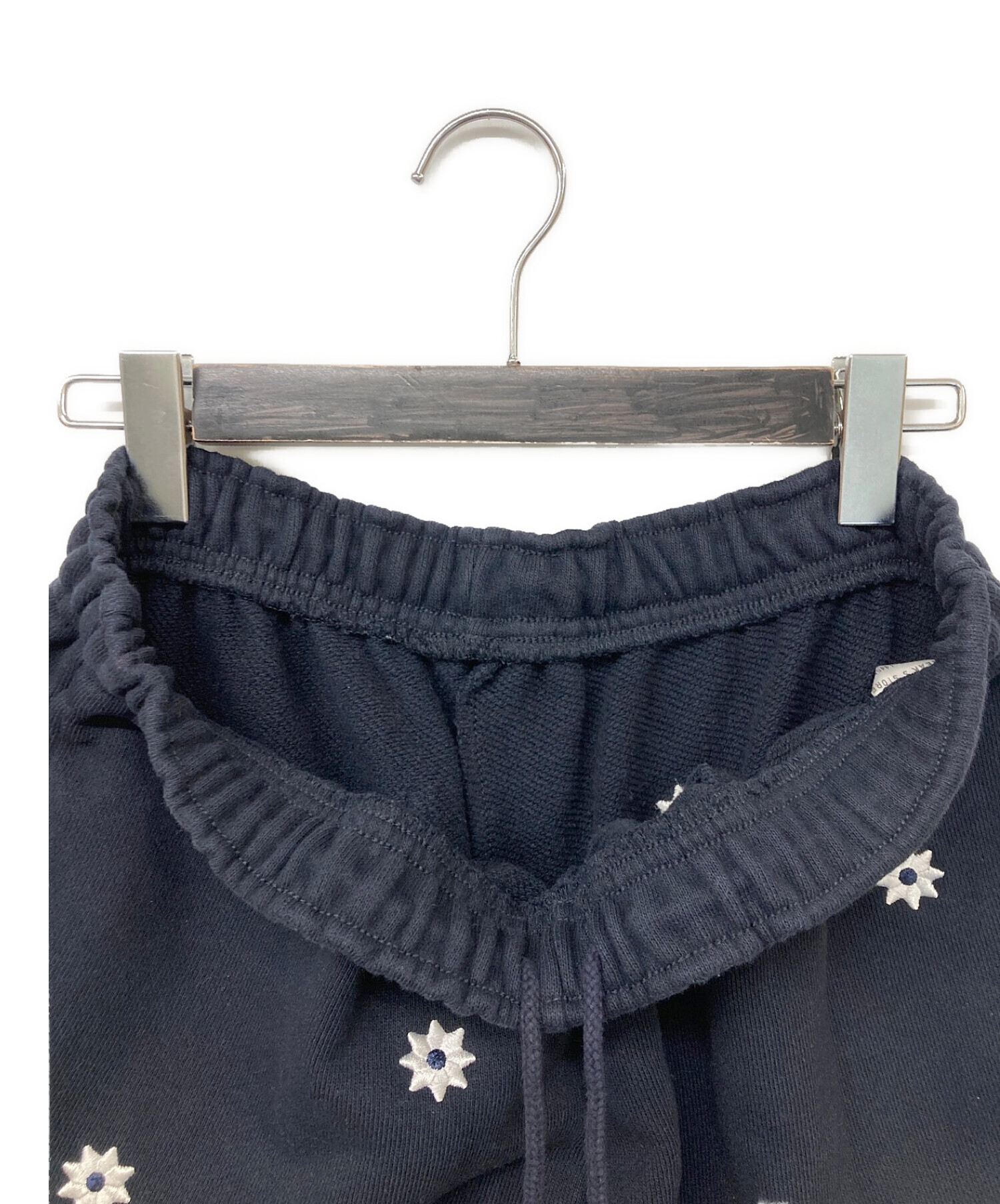 KEBOZ (ケボズ) nick gear (ニックギア) Firsthand (ファーストハンド) Flower&Embroidery Logo  SWEAT PANTS ネイビー サイズ:M