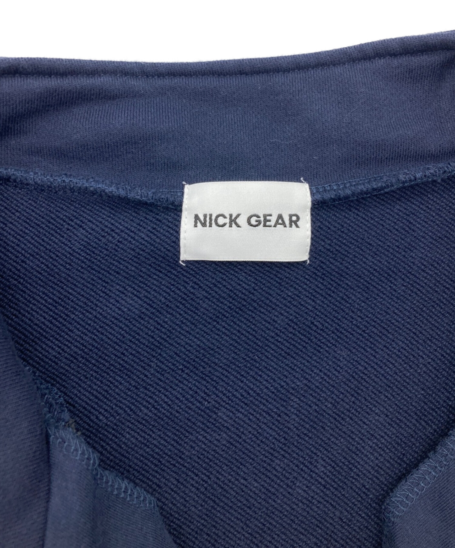 nick gear (ニックギア) Firsthand (ファーストハンド) SP FLOWER HALFZIP SWEAT ネイビー サイズ:XL
