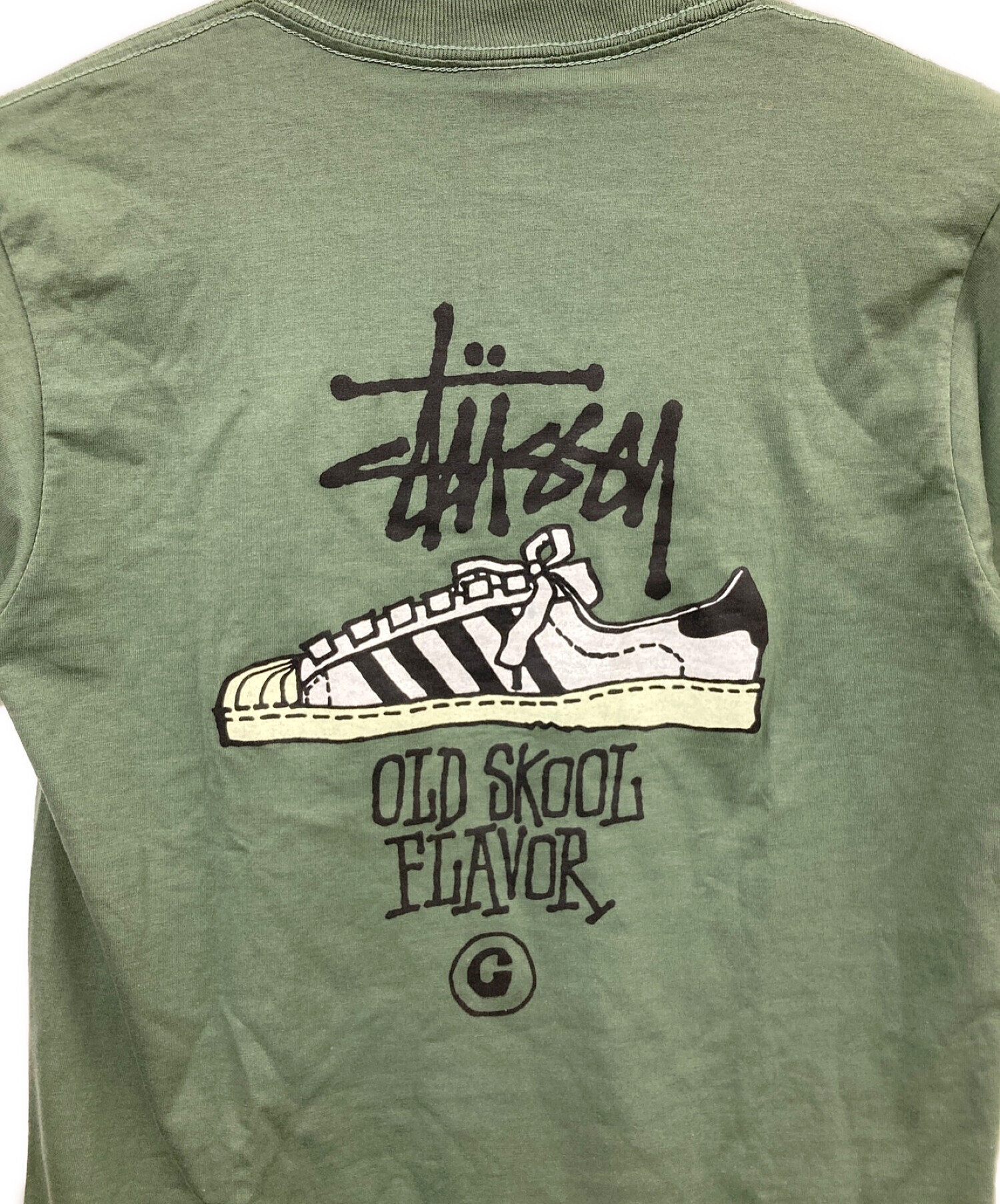 stussy (ステューシー) 90's OLD SKOOL FLAVOR Tee グリーン サイズ:M