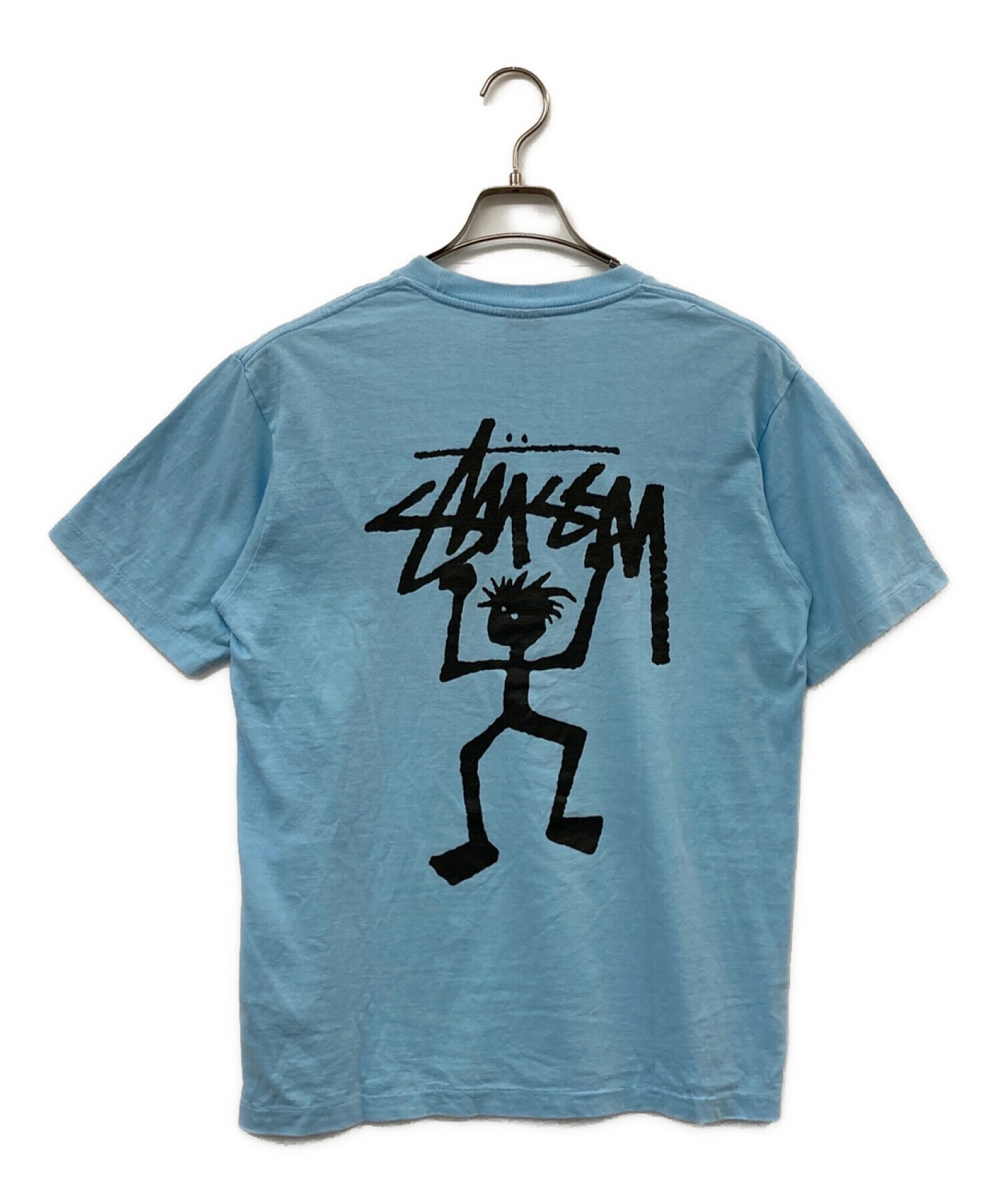 stussy (ステューシー) 90's シャドーマンTee ブルー サイズ:Ｍ