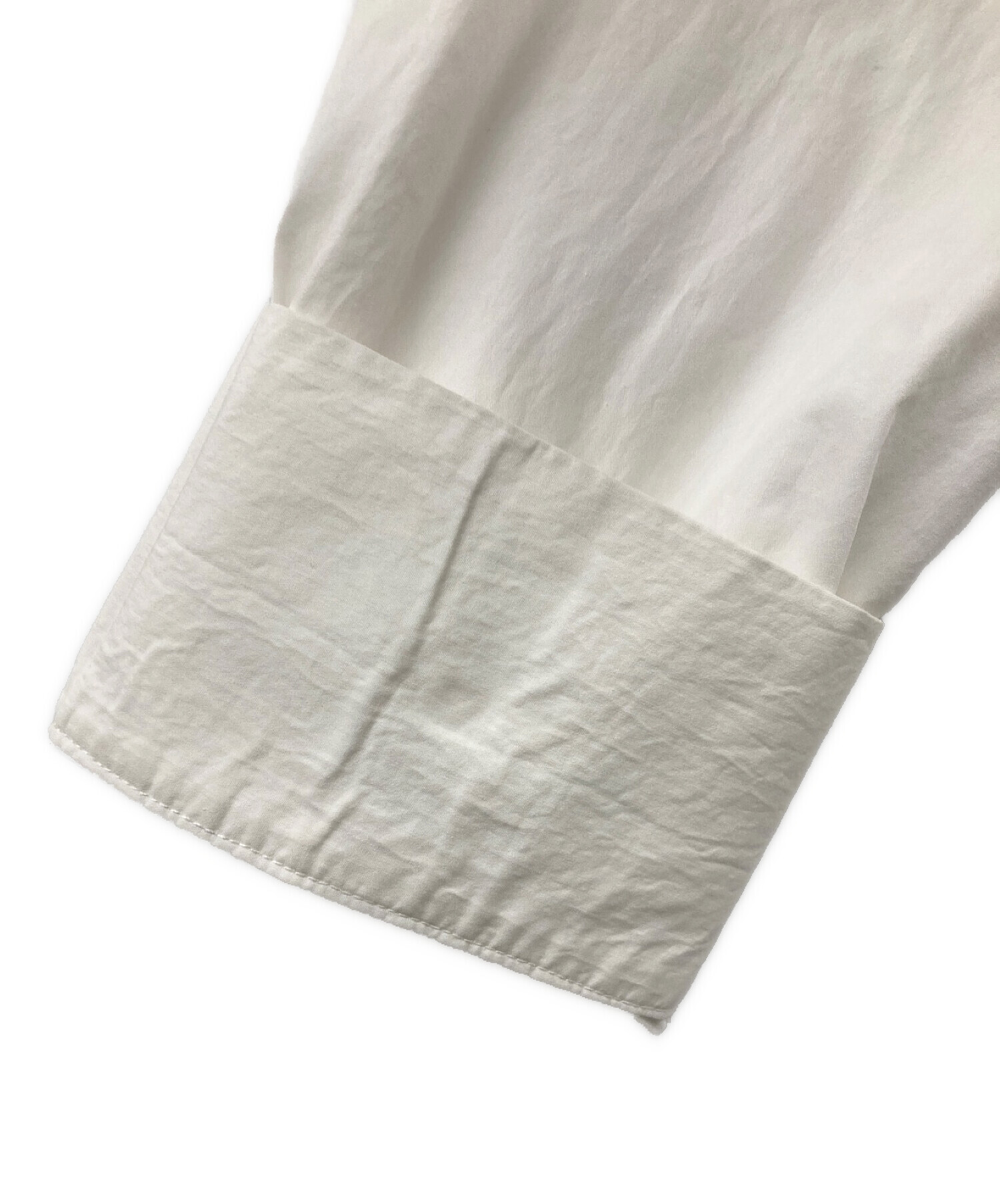 UN3D. (アンスリード) シアーレイヤードシャツ ホワイト サイズ:FREE