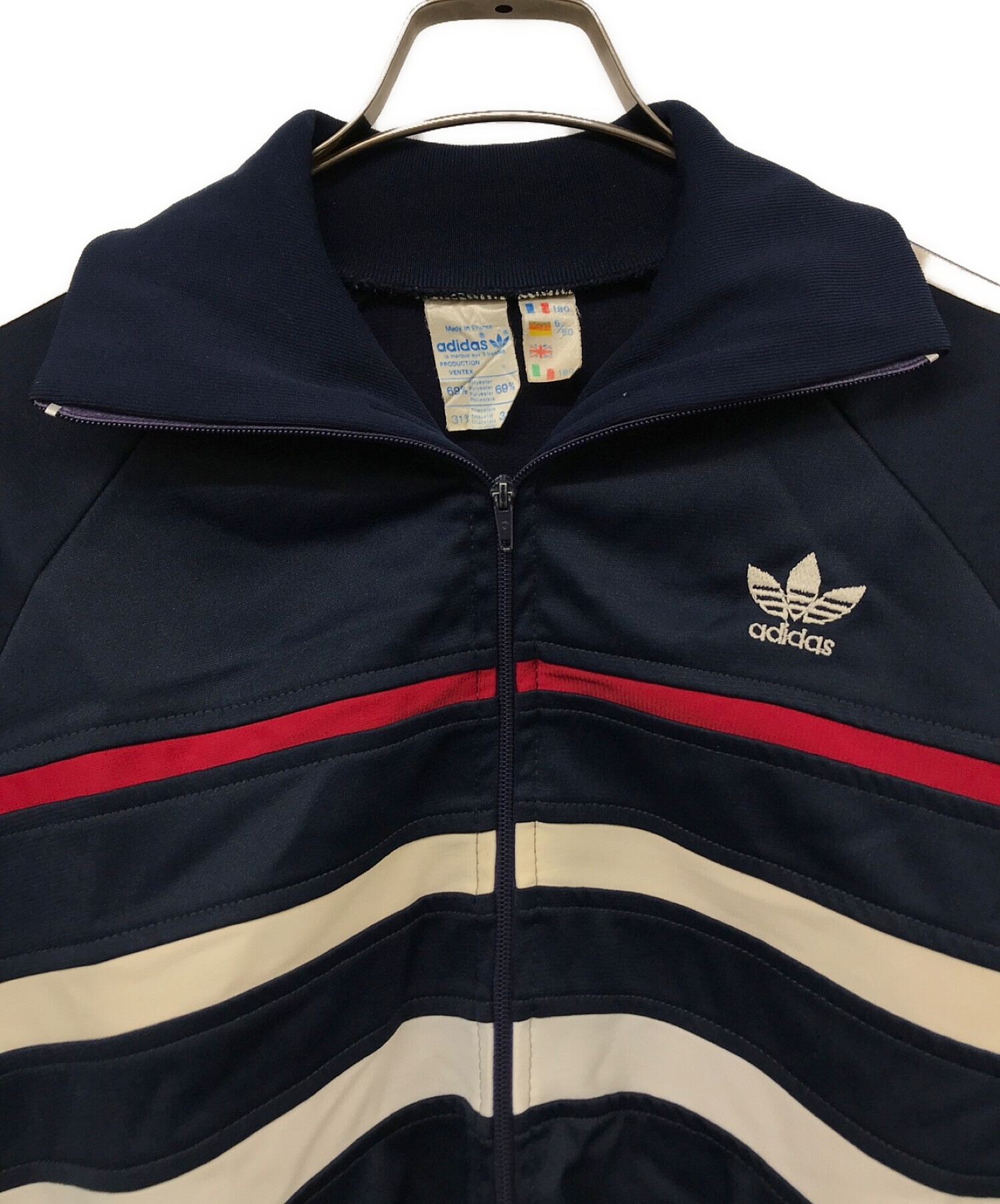 adidas (アディダス) 70'sフランス製トラックジャケット ネイビー サイズ:180