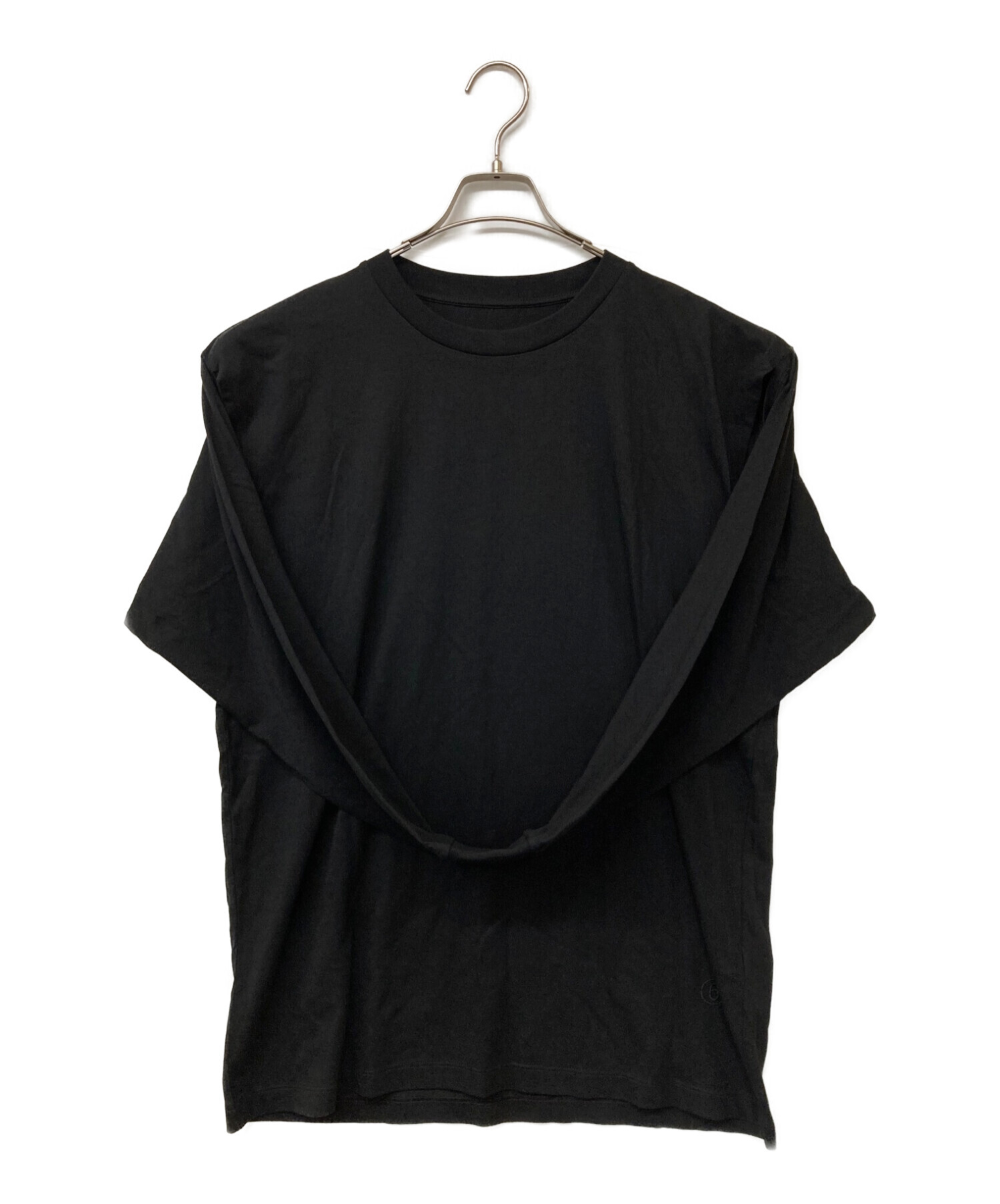 MM6 Maison Margiela (エムエムシックス メゾンマルジェラ) Sleeve Connect T-shirt ブラック サイズ:XS  未使用品