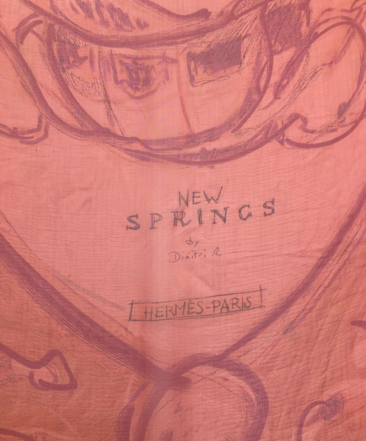 中古・古着通販】HERMES (エルメス) NEW SPRINGS モスリン140 シルクスカーフ レッド｜ブランド・古着通販  トレファク公式【TREFAC FASHION】スマホサイト