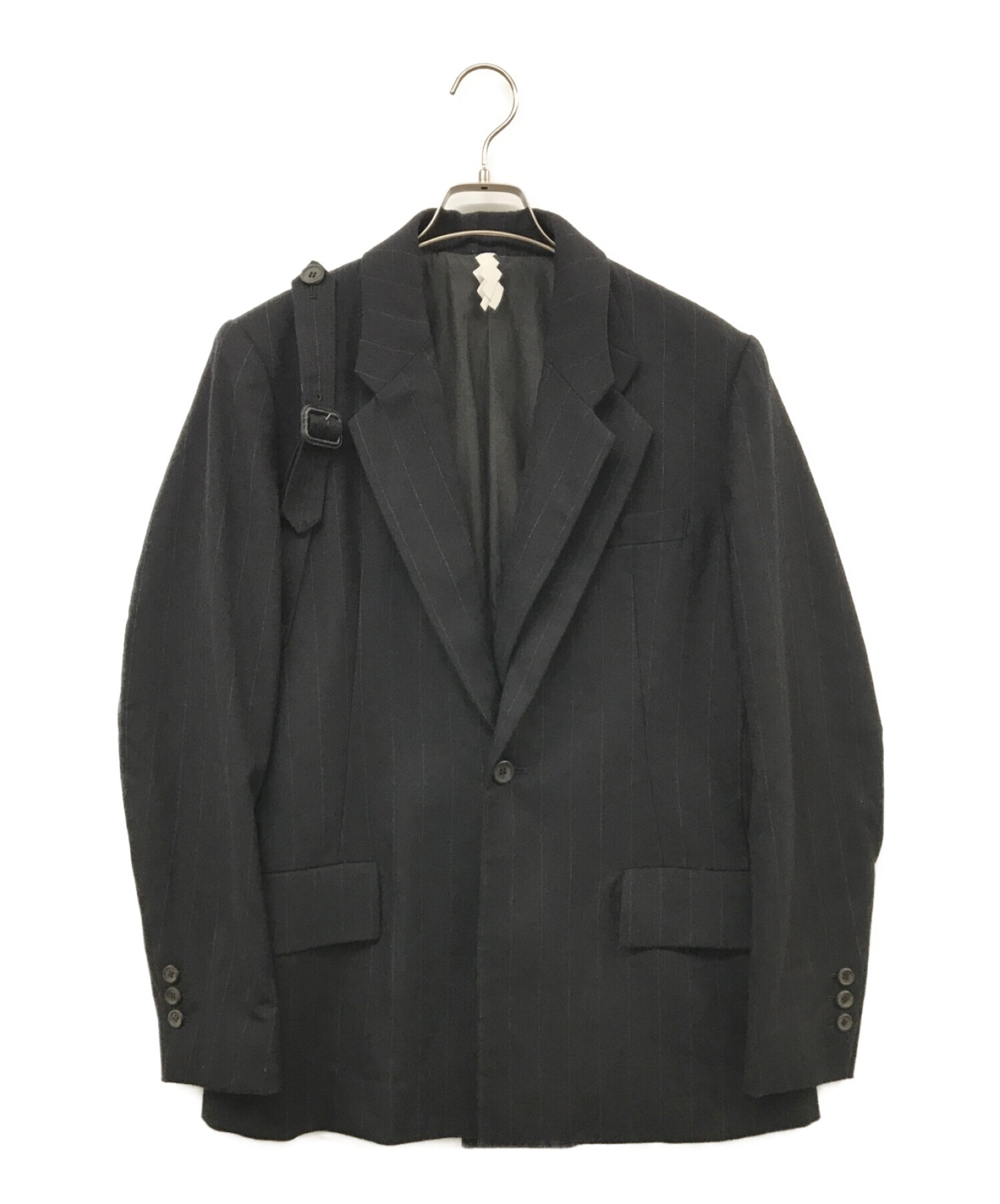 SOSHIOTSUKI (ソウシ オオツキ) HANGING SUITS テーラード ジャケット ブラック サイズ:44