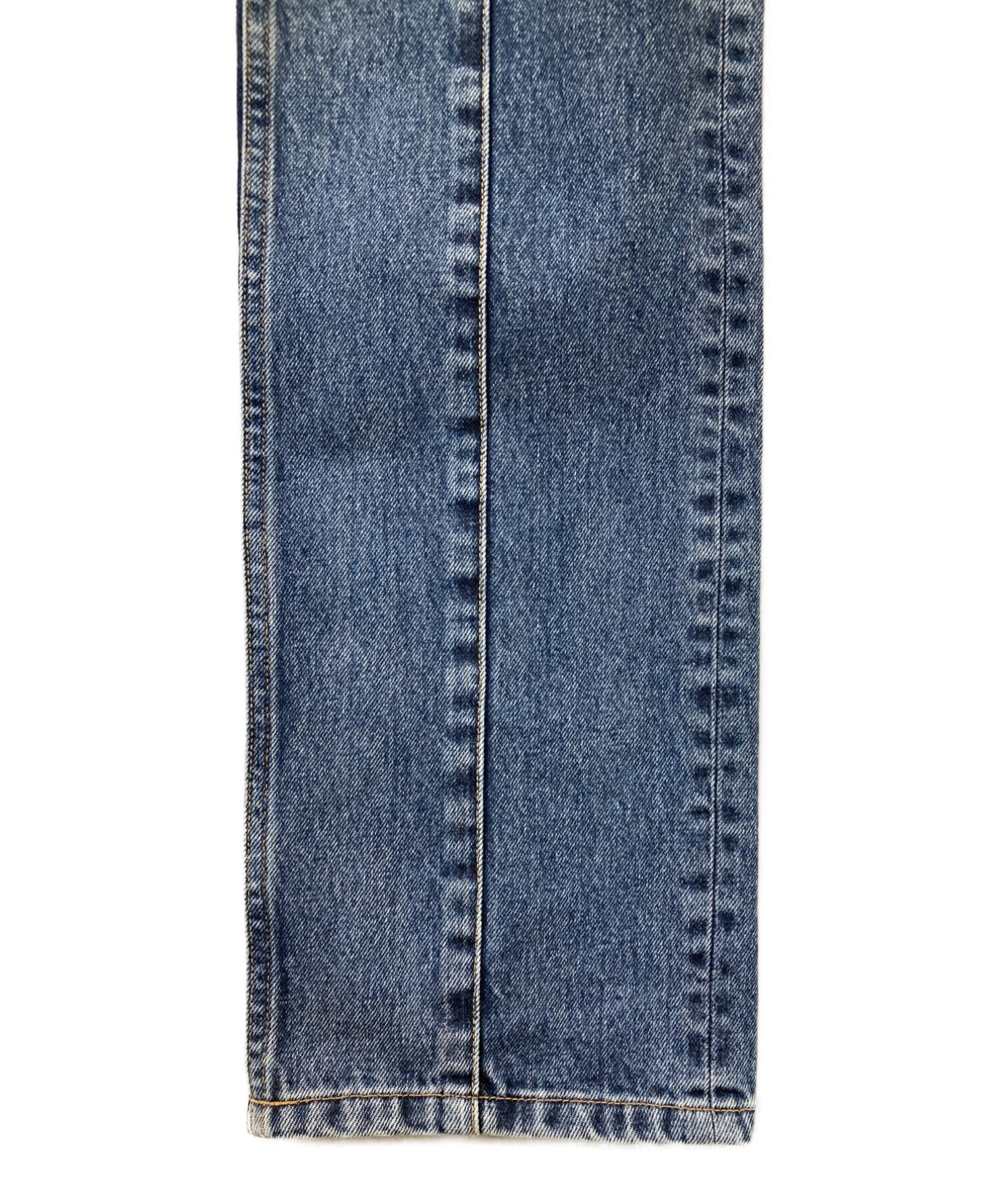 JOHN LAWRENCE SULLIVAN (ジョンローレンスサリバン) WASHED DENIM HOLLOWED OUT PANTS ブルー  サイズ:Ｓ