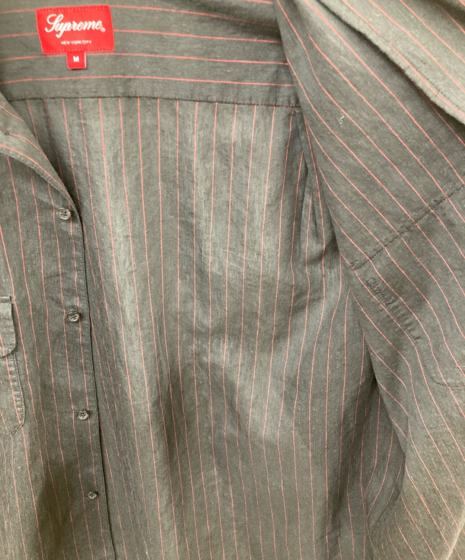 中古・古着通販】SUPREME (シュプリーム) Pinstripe Linen Shirt