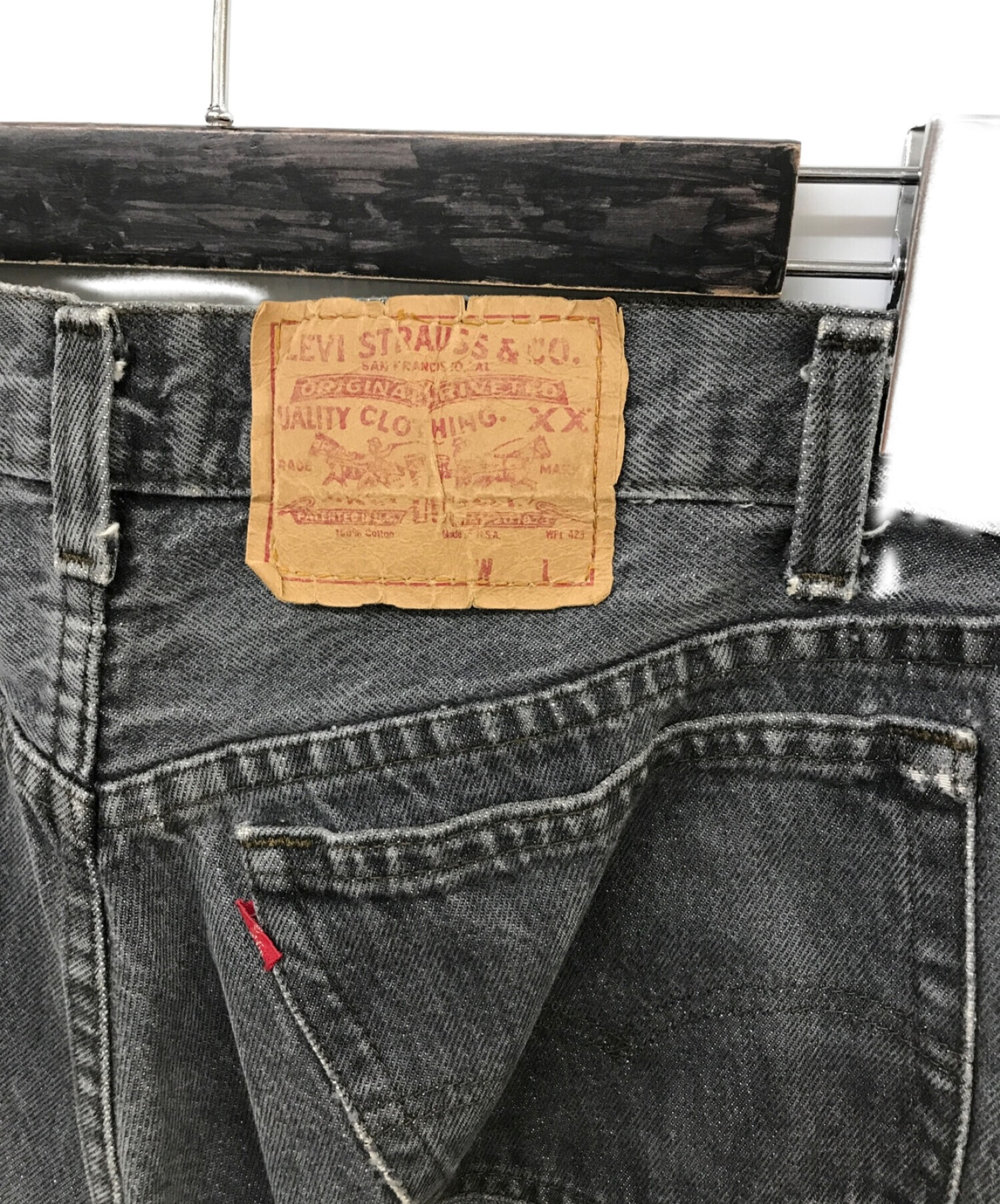 中古・古着通販】LEVI'S (リーバイス) 80's 先染めブラックデニム