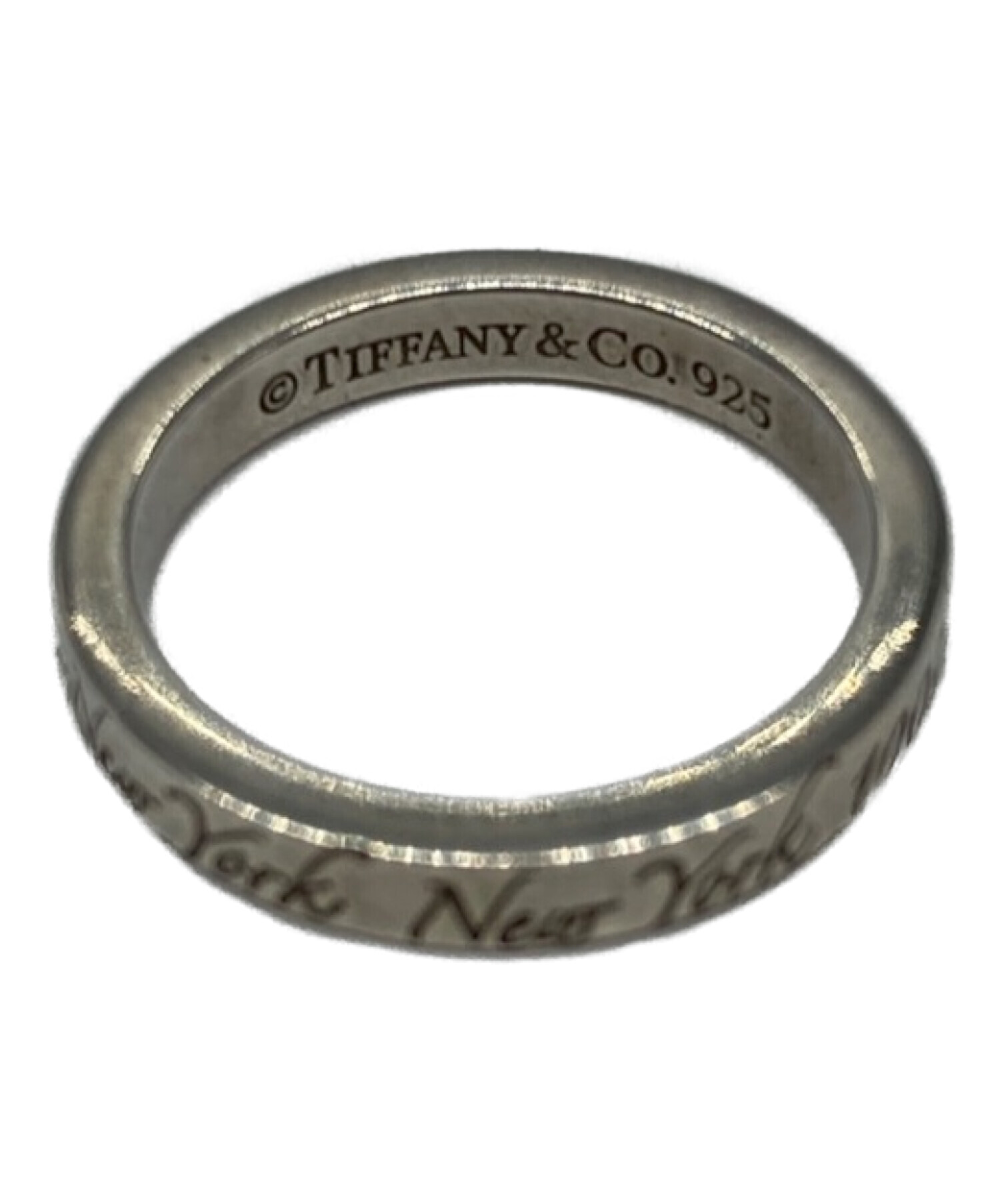 TIFFANY & Co. (ティファニー) ノーツ ナロー ニューヨークリング シルバー サイズ:8