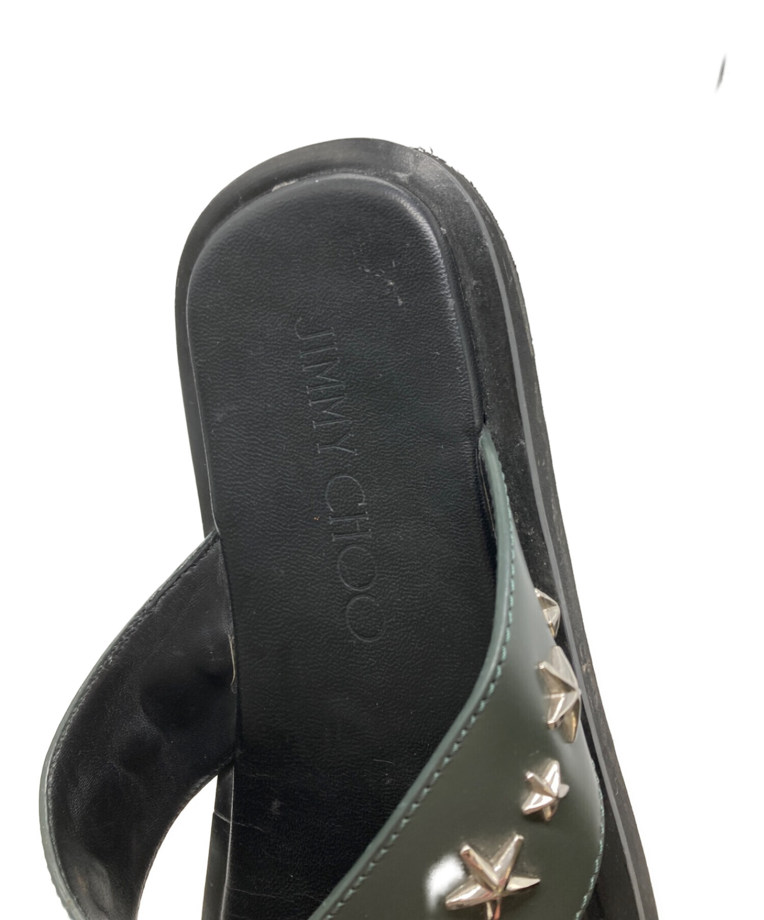 中古・古着通販】JIMMY CHOO (ジミーチュウ) クロスストラップスタッズ