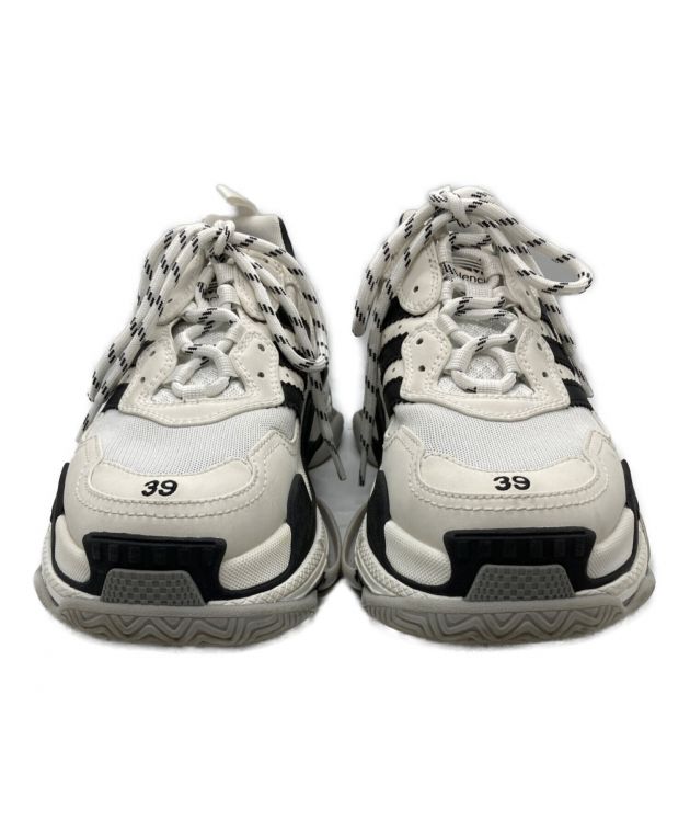 BALENCIAGA (バレンシアガ) adidas (アディダス) TRIPLE S TRA ホワイト×ブラック サイズ:26ｃｍ