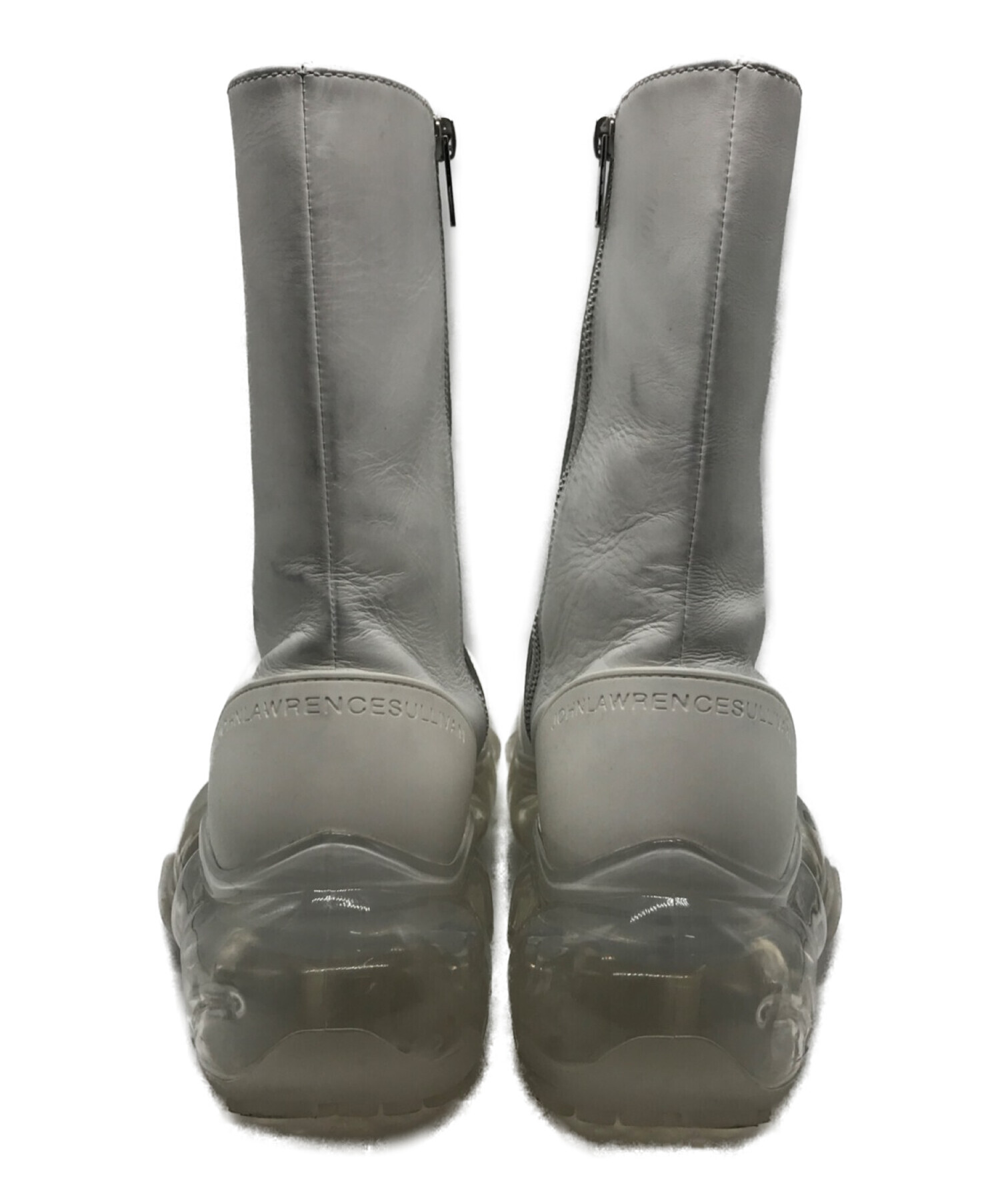 JOHN LAWRENCE SULLIVAN (ジョンローレンスサリバン) grounds (グラウンズ) moopie leather boots  ホワイト サイズ:26cm