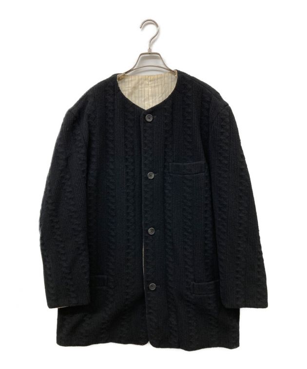 中古・古着通販】Yohji Yamamoto pour homme (ヨウジヤマモト プールオム) リバーシブルコートジャケット 80年代丸文字タグ  ブラック サイズ:S｜ブランド・古着通販 トレファク公式【TREFAC FASHION】スマホサイト