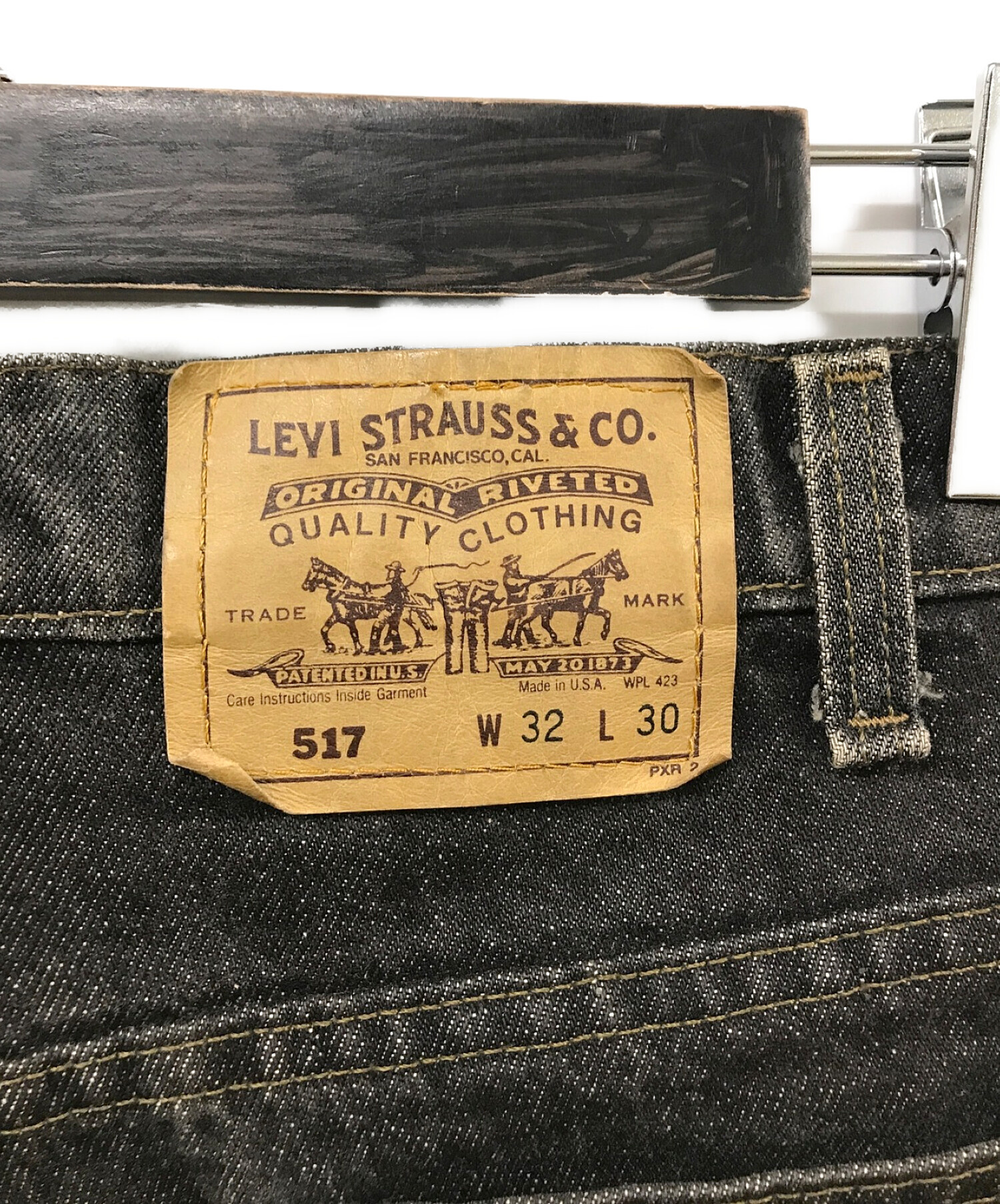 LEVI'S (リーバイス) 517ブーツカットデニムパンツ ブラック サイズ:SIZE 81cm (W32)