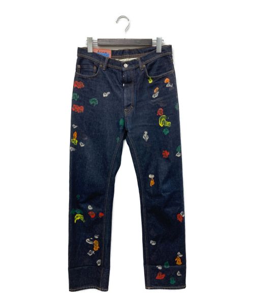 【中古・古着通販】Acne Studios Bla Konst (アクネステュディオスブロコンスト) Land Gum CSS Denim ペイント デニムパンツ インディゴ サイズ: 29×32｜ブランド・古着通販 トレファク公式【TREFAC FASHION】スマホサイト