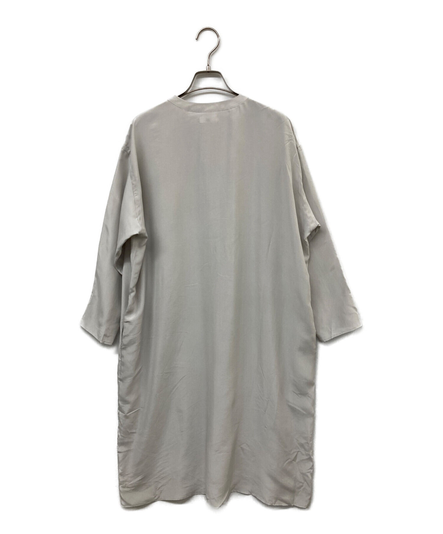 中古・古着通販】yoli (ヨリ) Silk long onepiece ブラック サイズ