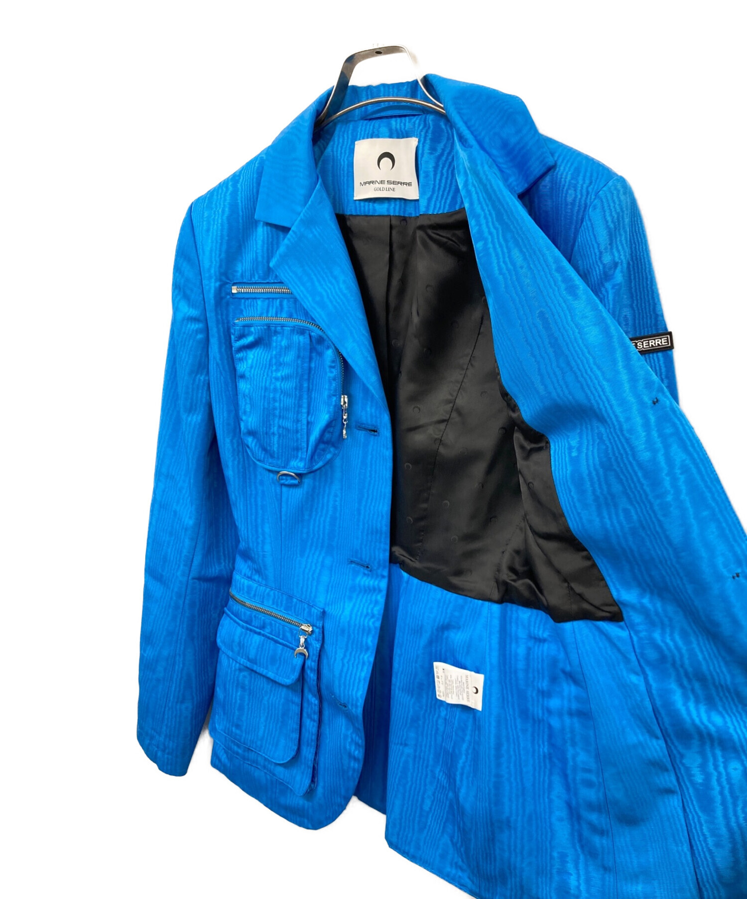 MARINE SERRE (マリーンセル) タクティカルジャケット ブルー サイズ:S