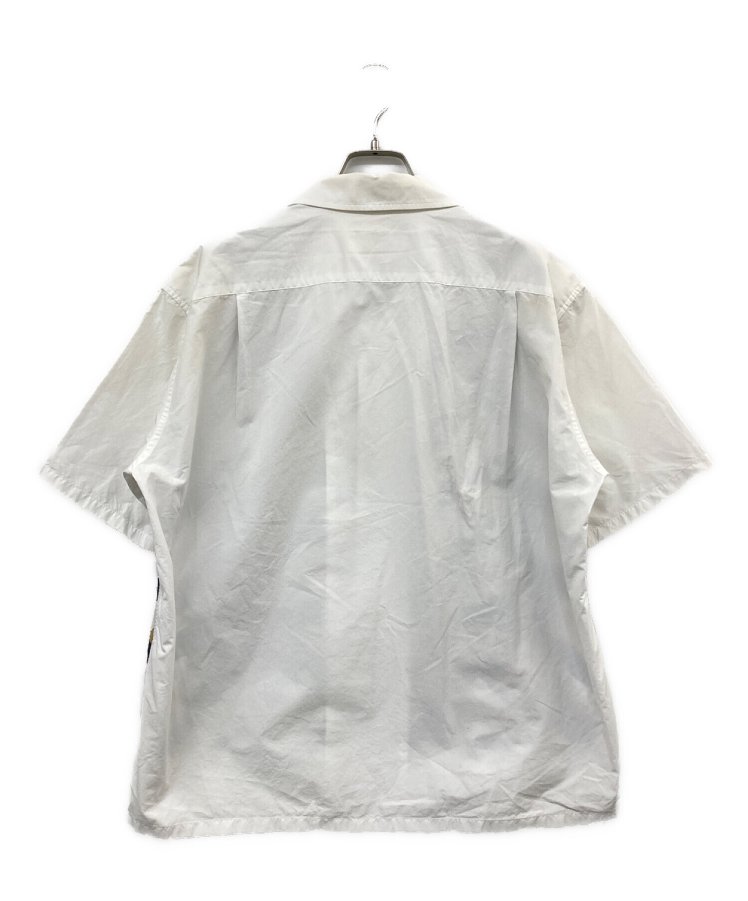 TOGA VIRILIS (トーガ ビリリース) プリントオープンカラーシャツ ホワイト サイズ:48