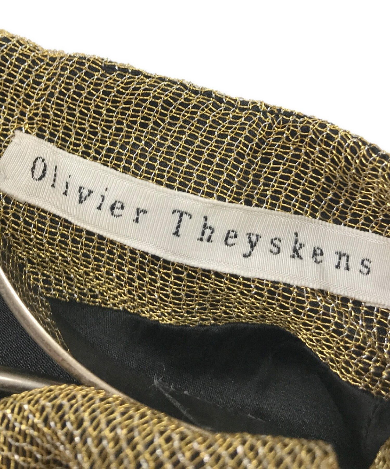 OLIVIER THEYSKENS (オリヴィエ ティスケンス) ワンピース ゴールド サイズ:38