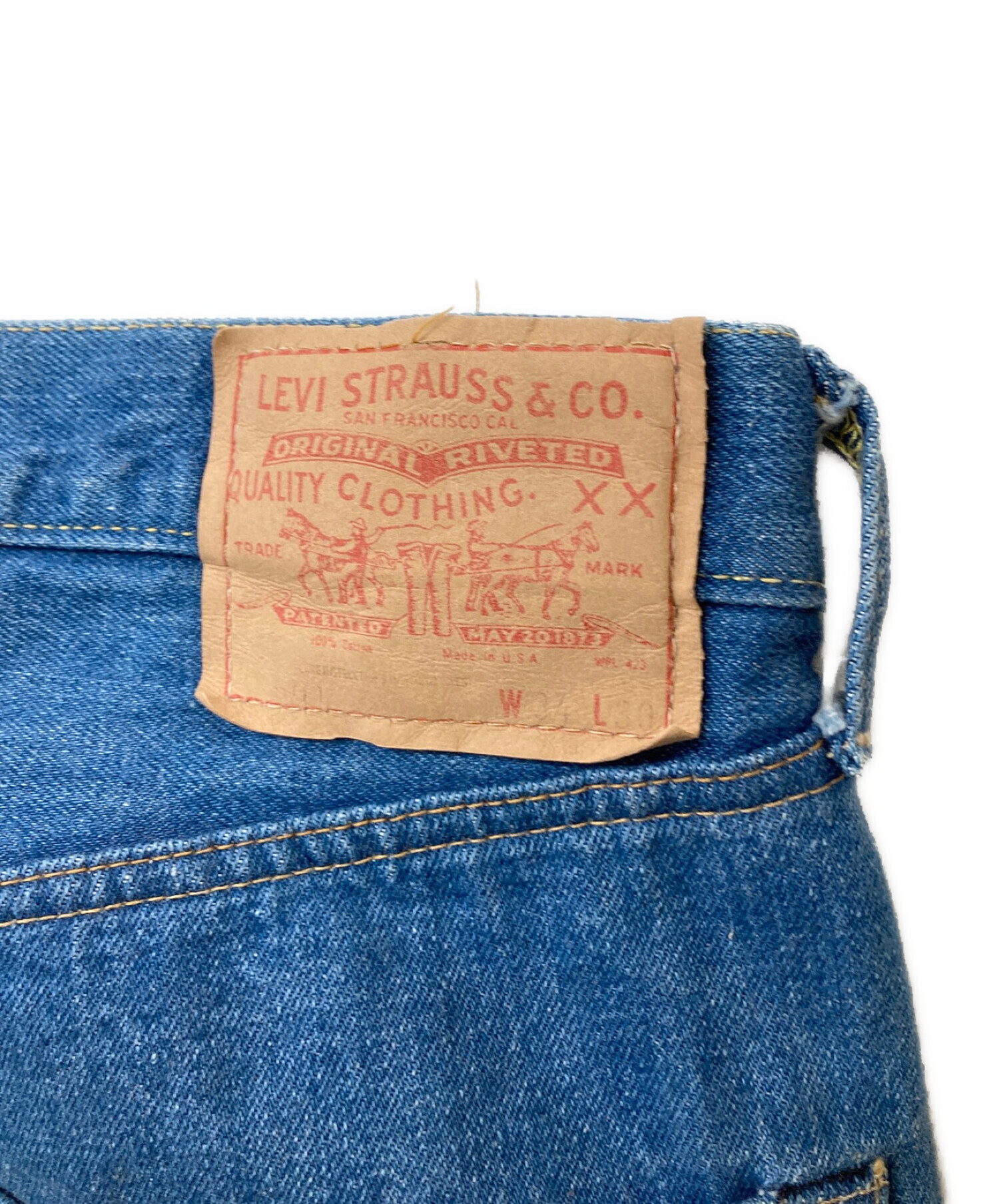 中古・古着通販】LEVI'S (リーバイス) ボタン裏6 75年製 66前期 501