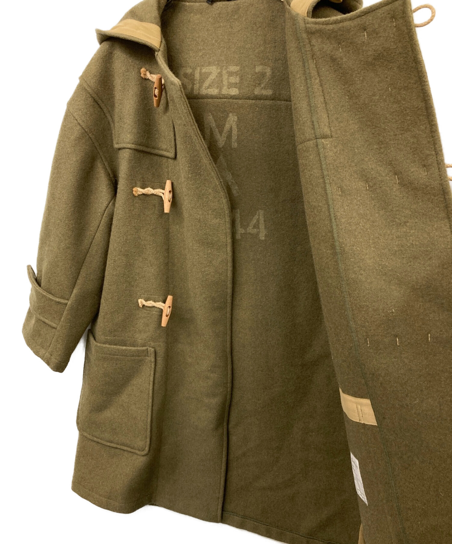 MONTGOMERY (モンゴメリー) STEVEN ALAN (スティーブンアラン) Duffle Issue 24 Overcoat  別注ダッフルコート グリーン サイズ:2