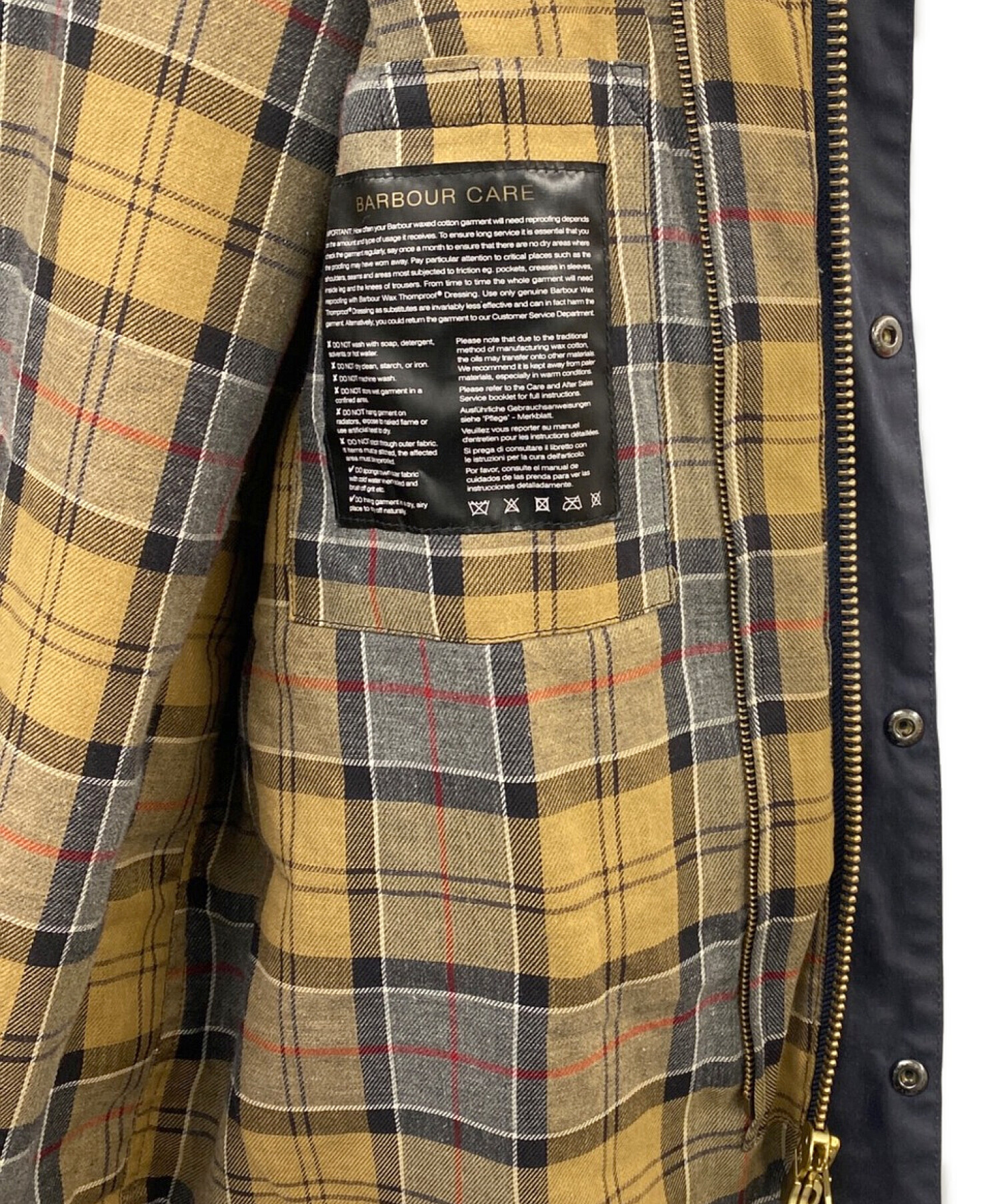 Barbour (バブアー) SL BEAUFORT JACKET オイルドコットンビューフォートジャケット ネイビー サイズ:36