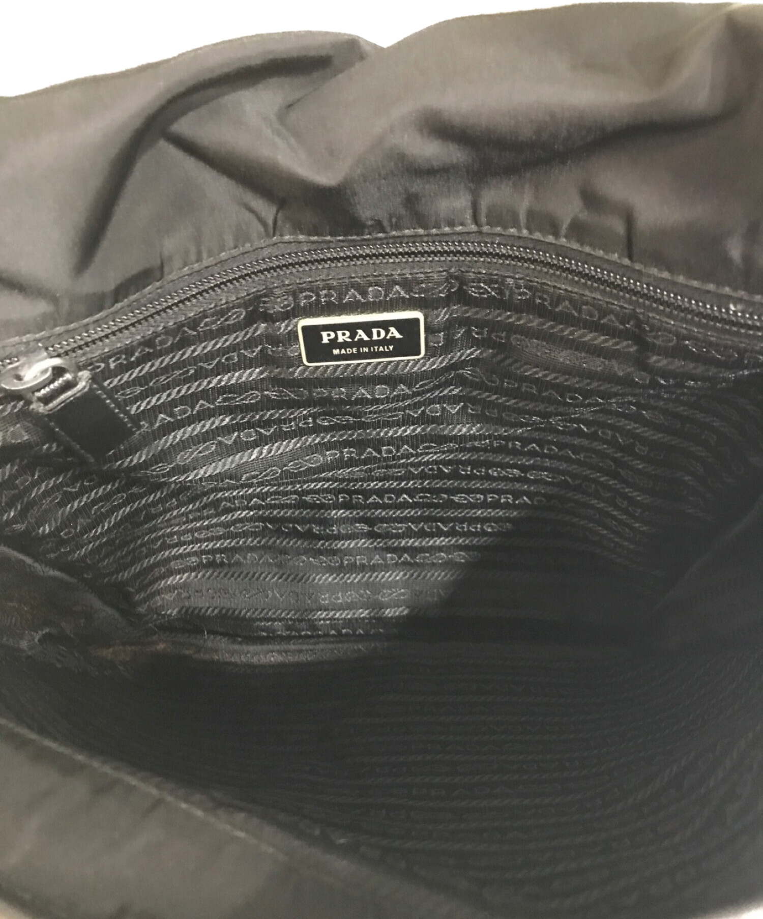 中古・古着通販】PRADA (プラダ) サイドロゴプレートナイロン