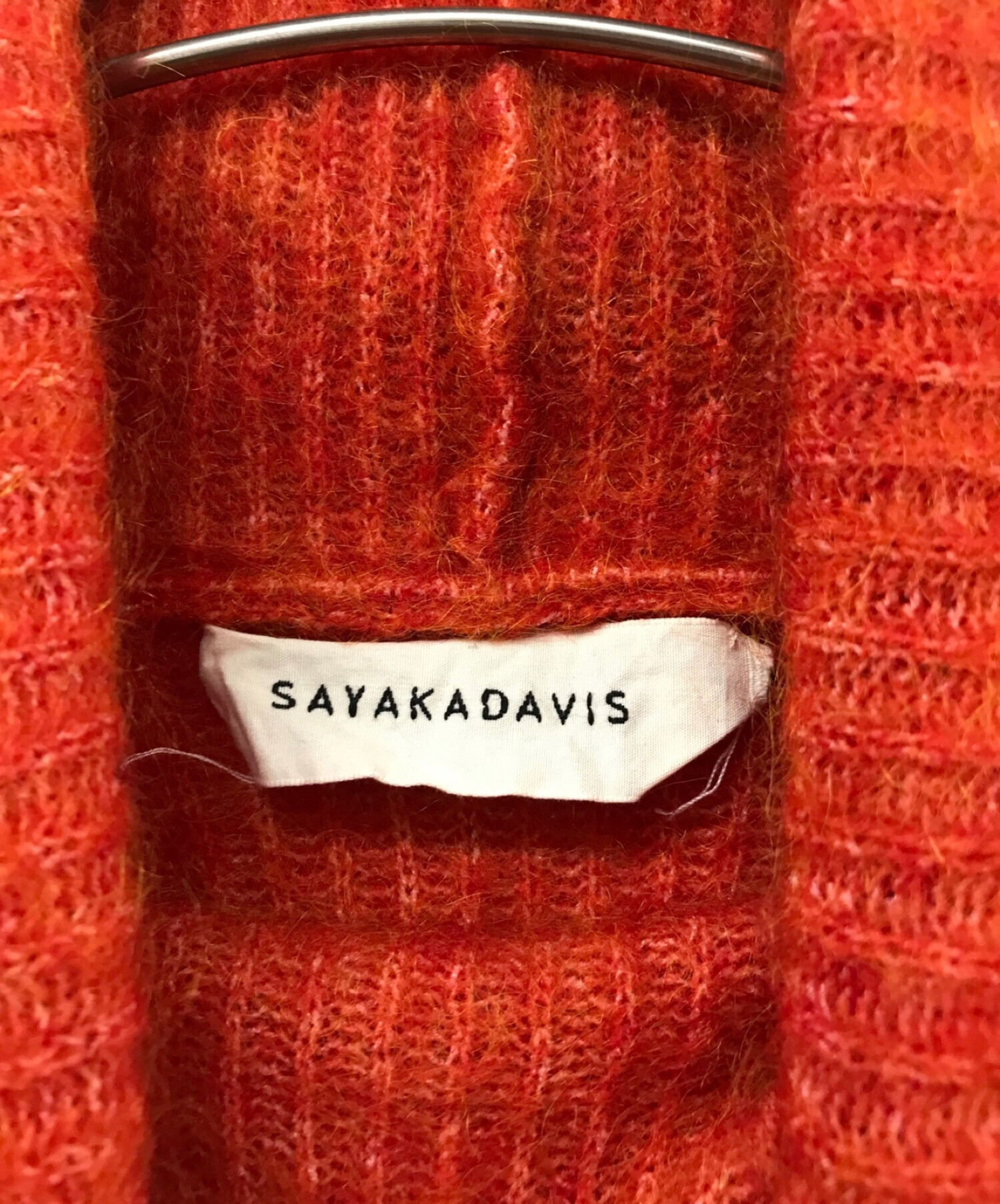 SAYAKA DAVIS (サヤカ デイヴィス) モヘアハイネックニット オレンジ サイズ:S