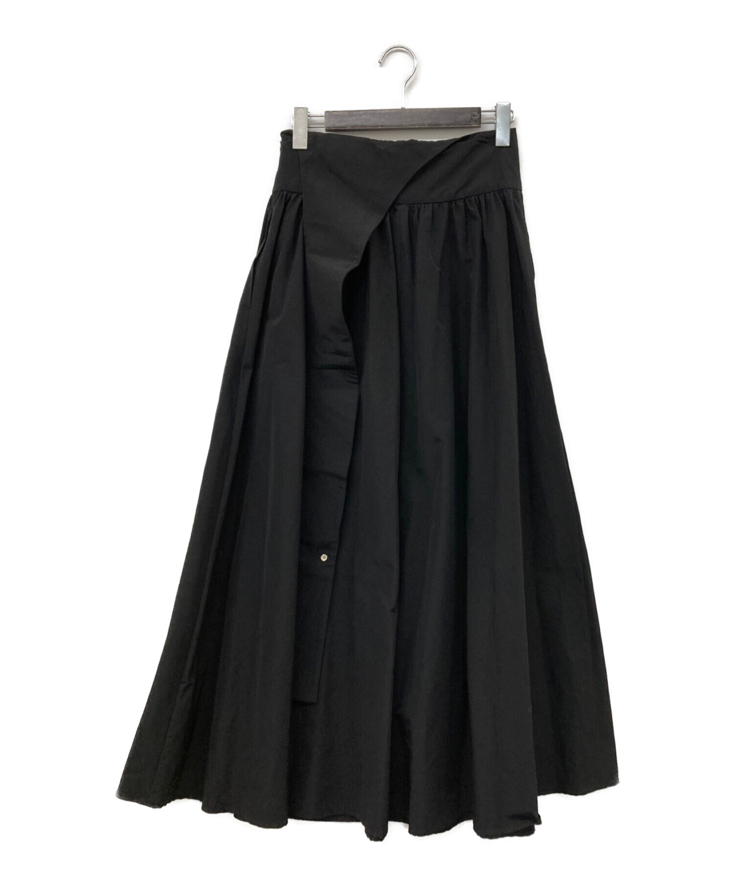 UN3D. (アンスリード) ワンショルダースカート ブラック サイズ:38 未使用品