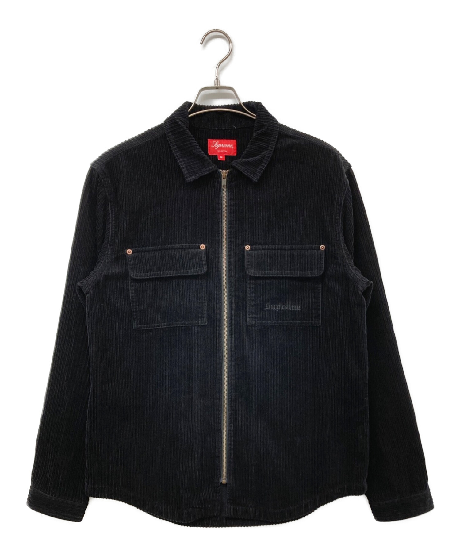 Supreme (シュプリーム) 17AW Corduroy Zip Jacket ブラック サイズ:M