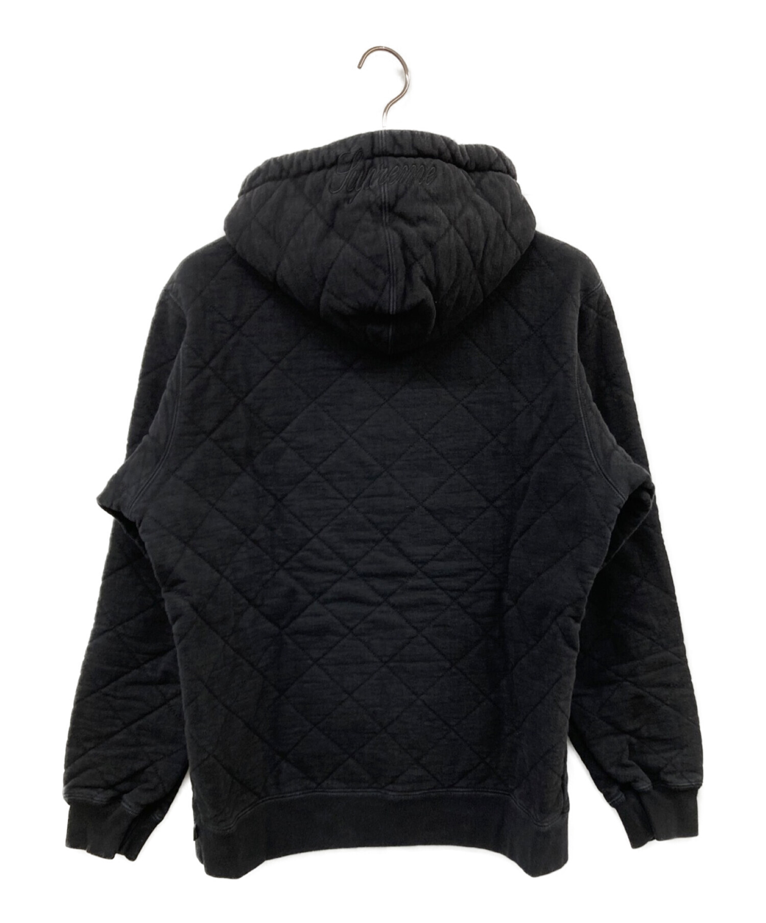 SUPREME (シュプリーム) 18AW Quilted Hooded Sweatshirt ブラック サイズ:M