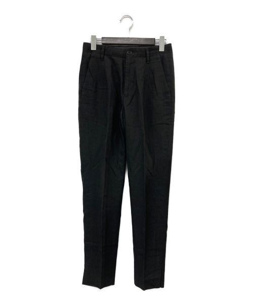 総丈約109cm【定価8万】Dirk bikkemberg ジップ 切替 ウールスラックス