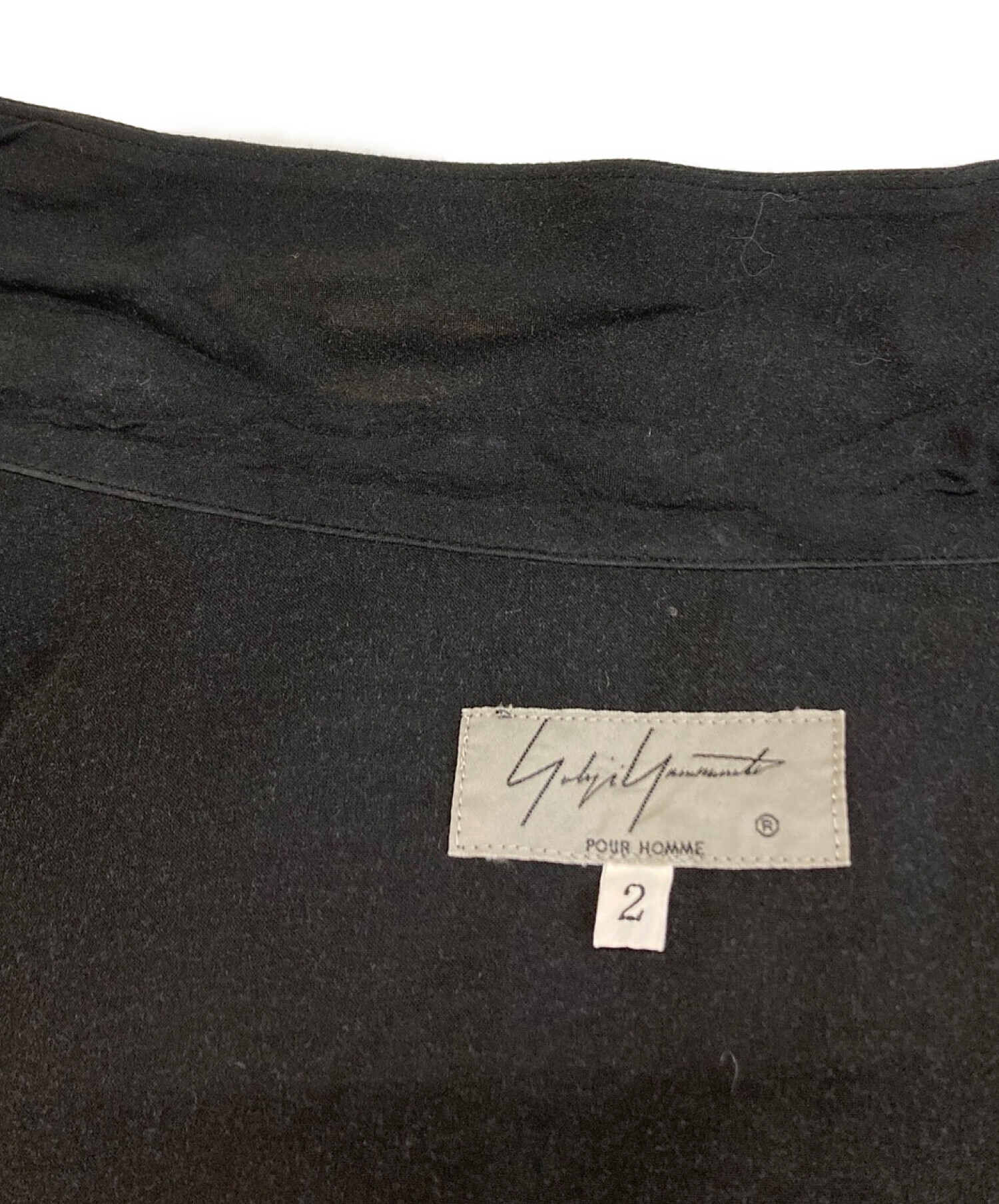 Yohji Yamamoto pour homme (ヨウジヤマモト プールオム) 19SS 全部やって死ね ロングシャツ ブラック サイズ:2