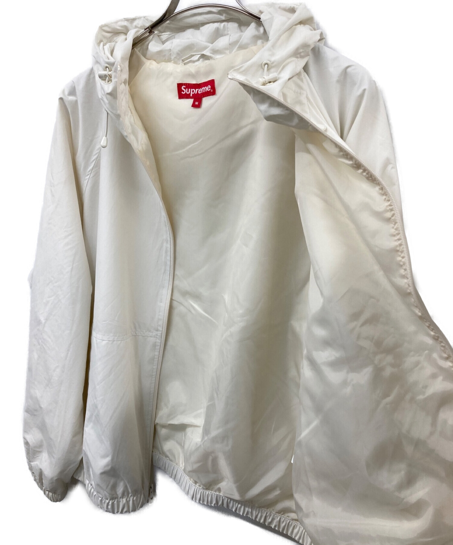 SUPREME (シュプリーム) 23SS Lightweight Nylon Hooded Jacket ホワイト サイズ:M