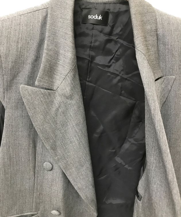 中古・古着通販】soduk (スドーク) cap sleeve jacket グレー サイズ ...