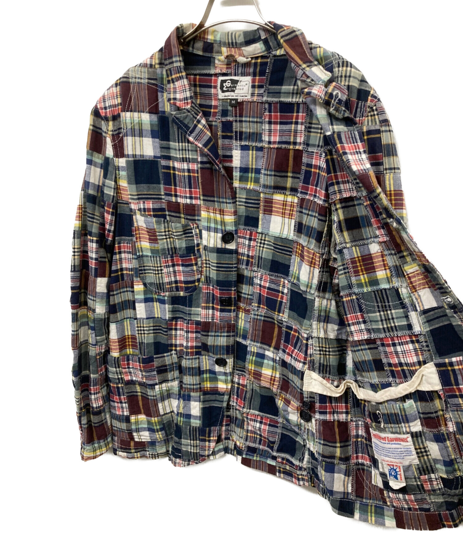 Engineered Garments (エンジニアド ガーメンツ) パッチワーク3Bジャケット マルチカラー サイズ:Ｍ