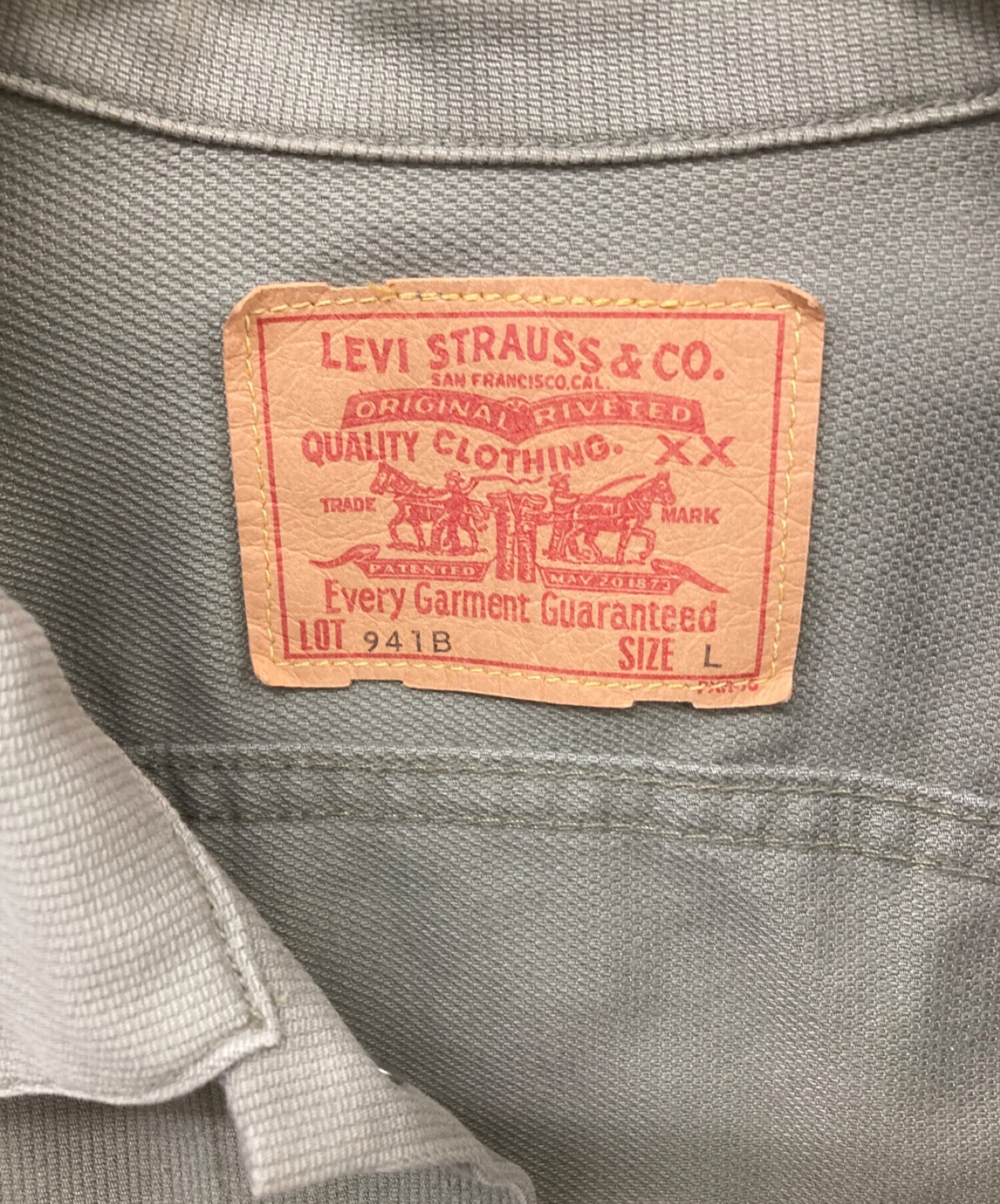 LEVI'S (リーバイス) 99年製 555 60's カリフォルニアン・ピケジャケット復刻 914Bピケジャケット ブルー サイズ:M