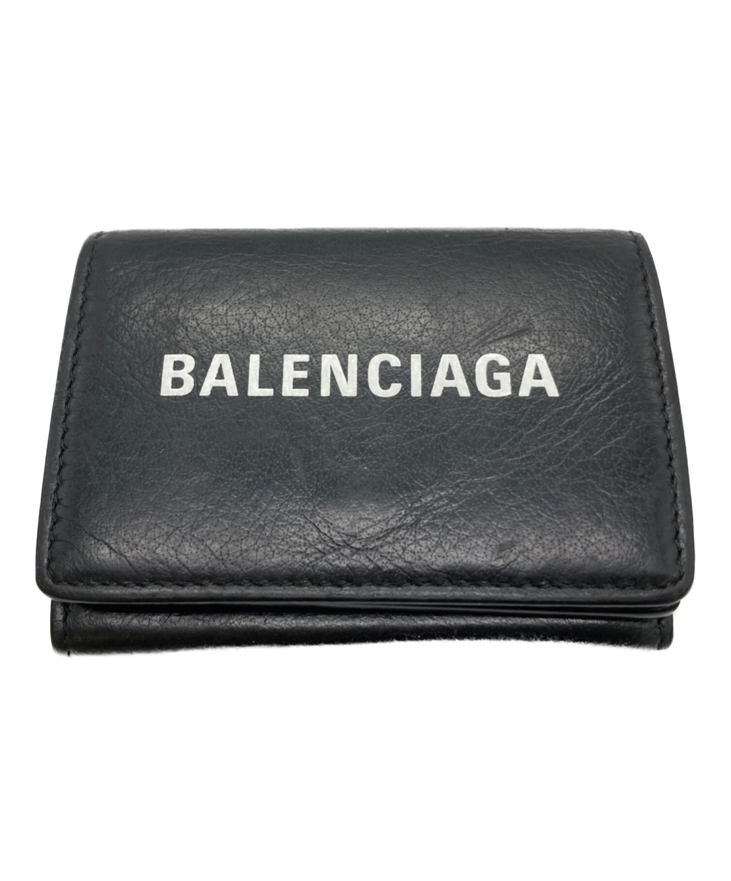 中古・古着通販】BALENCIAGA (バレンシアガ) レザー3つ折り財布