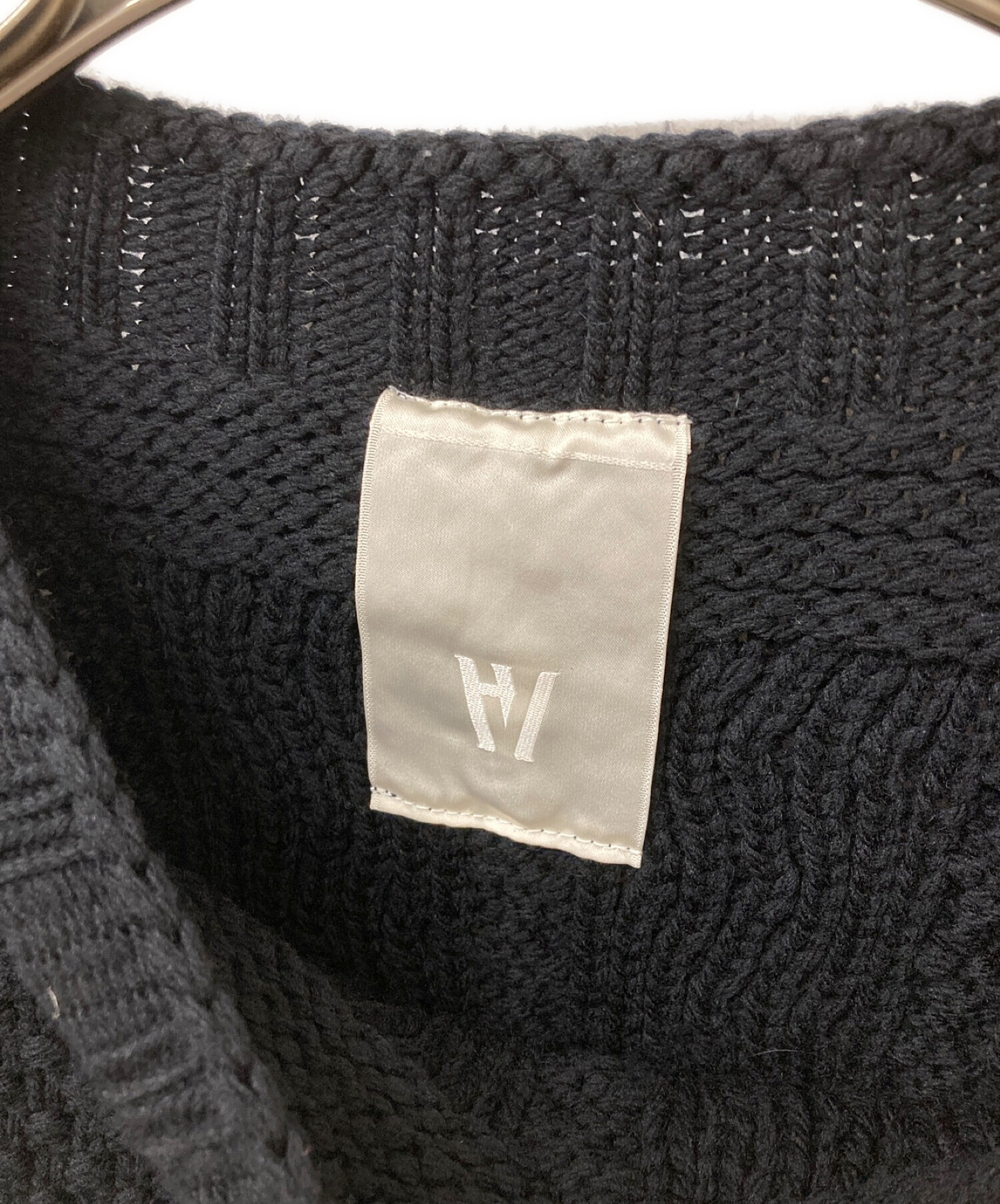 HUM VENT (ヒューベント) PISCIS FISHERMAN SWEATER ネイビー サイズ:2