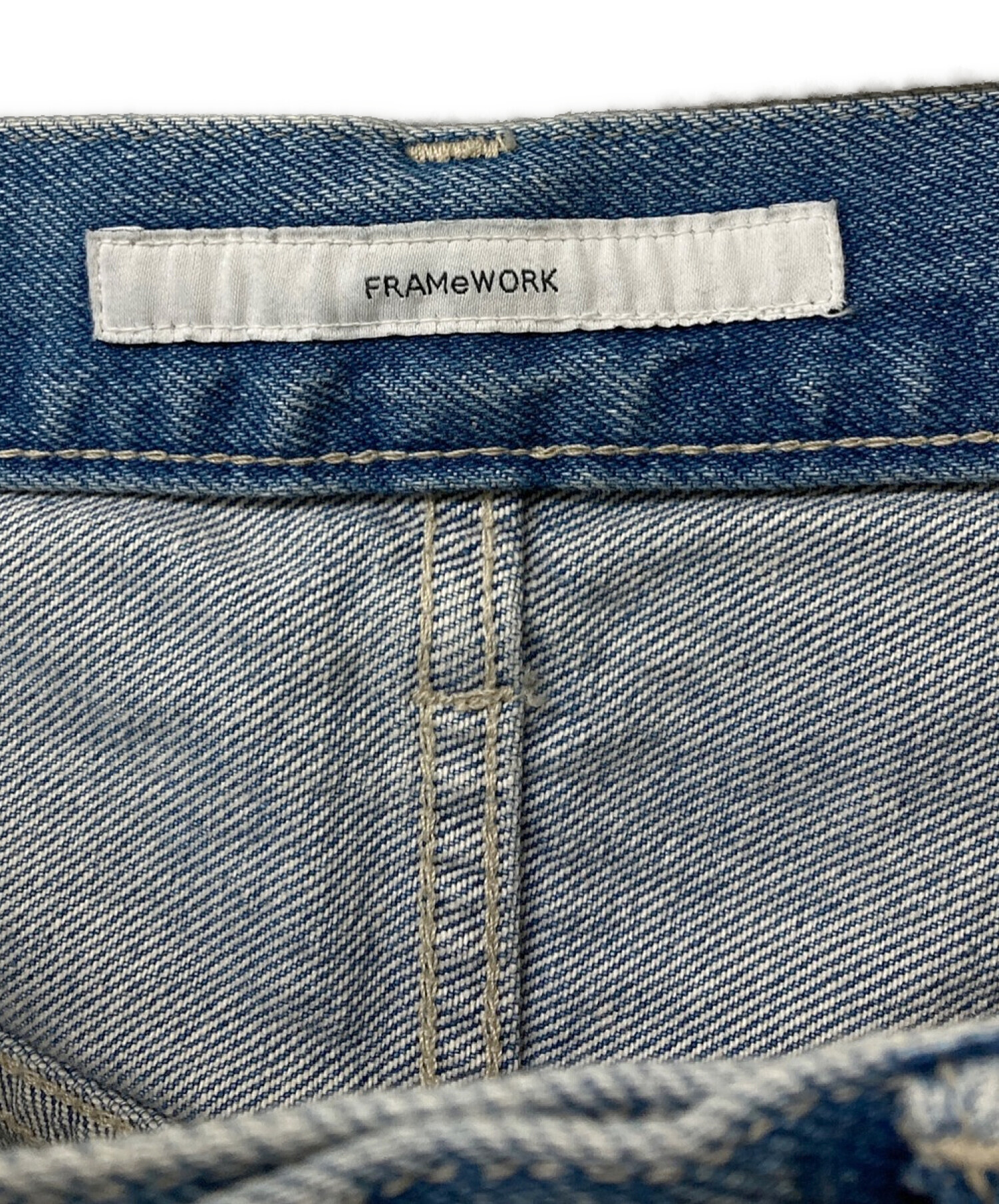 FRAMeWORK (フレームワーク) 23SS デニムストレートパンツ2 ブルー サイズ:44