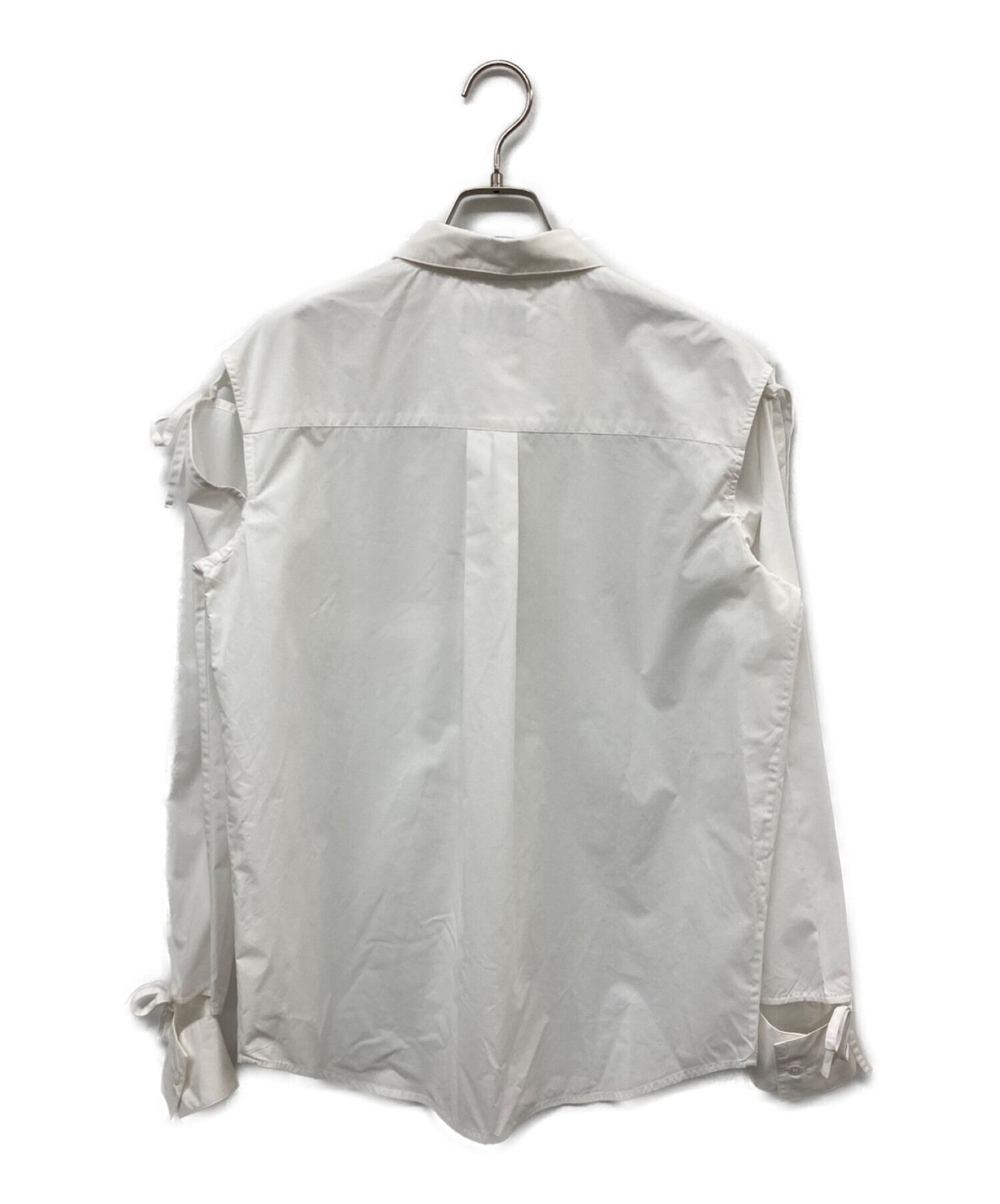 Soduk Ribbon Shirt WHITE 新品タグ付き - シャツ/ブラウス(七分/長袖)