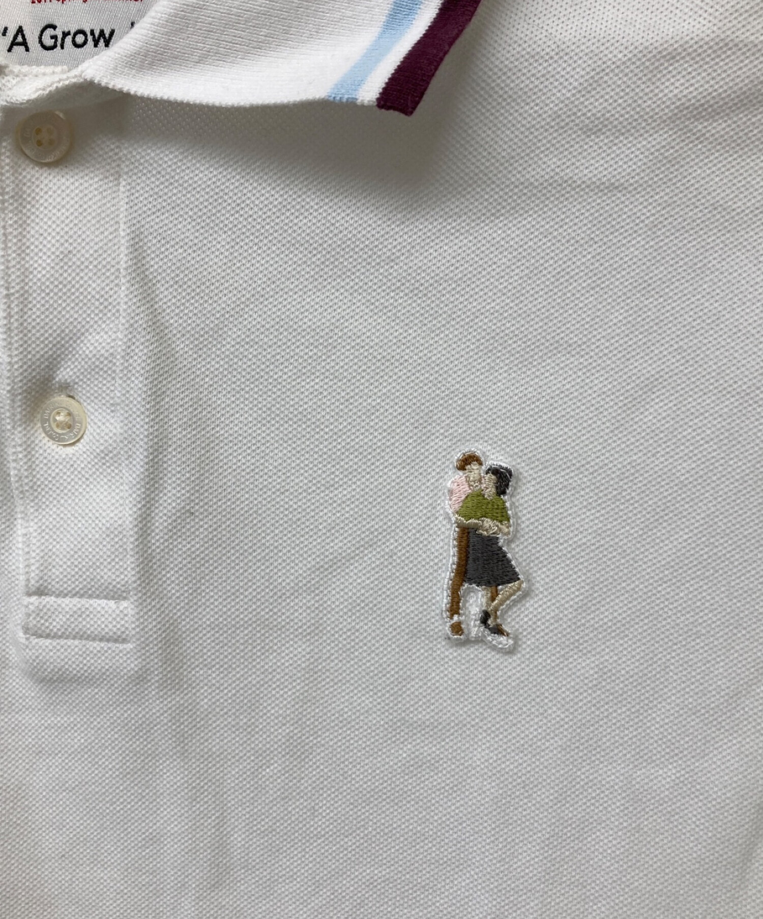 中古・古着通販】DAIRIKU (ダイリク) NIGHT LIFE POLO SHIRT ナイトライフポロシャツ ホワイト  サイズ:Free｜ブランド・古着通販 トレファク公式【TREFAC FASHION】スマホサイト