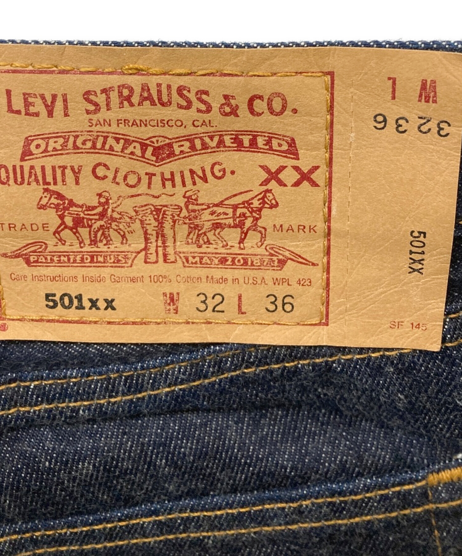 LEVI'S (リーバイス) 復刻501XXデニムパンツ インディゴ サイズ:32