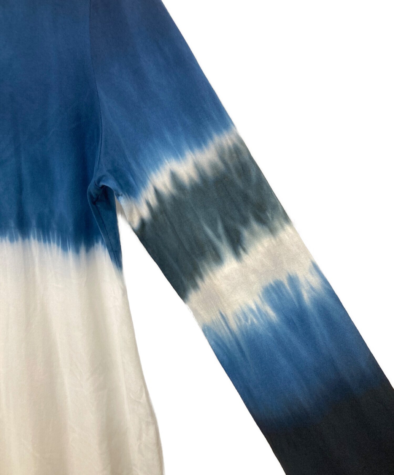 中古・古着通販】Mame Kurogouchi (マメクロゴウチ) Shibori Tie-Dyed Cotton Jersey Dress  ブルー×ホワイト サイズ:2 未使用品｜ブランド・古着通販 トレファク公式【TREFAC FASHION】スマホサイト