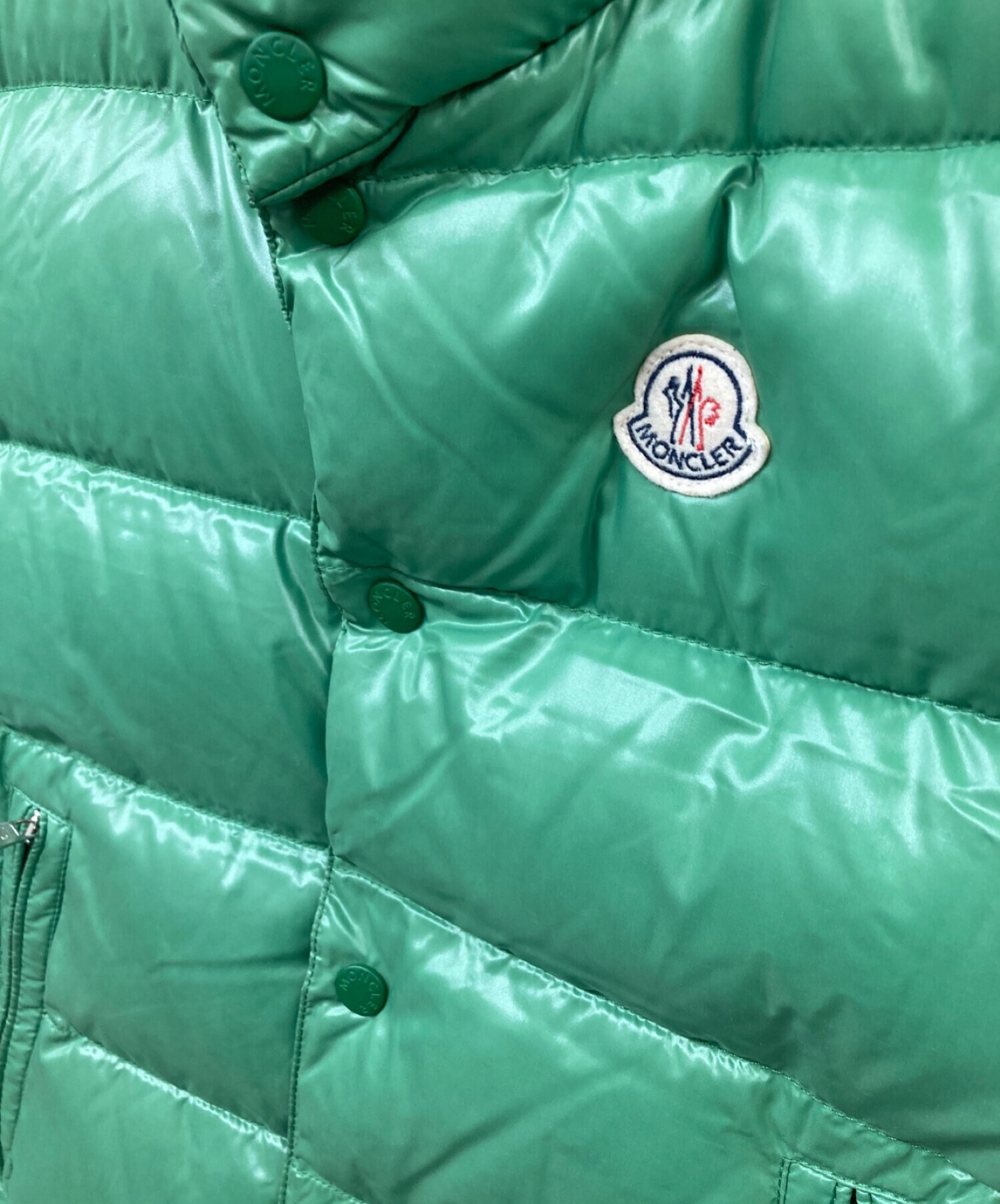 中古・古着通販】MONCLER (モンクレール) ダウンベスト GIDE グリーン