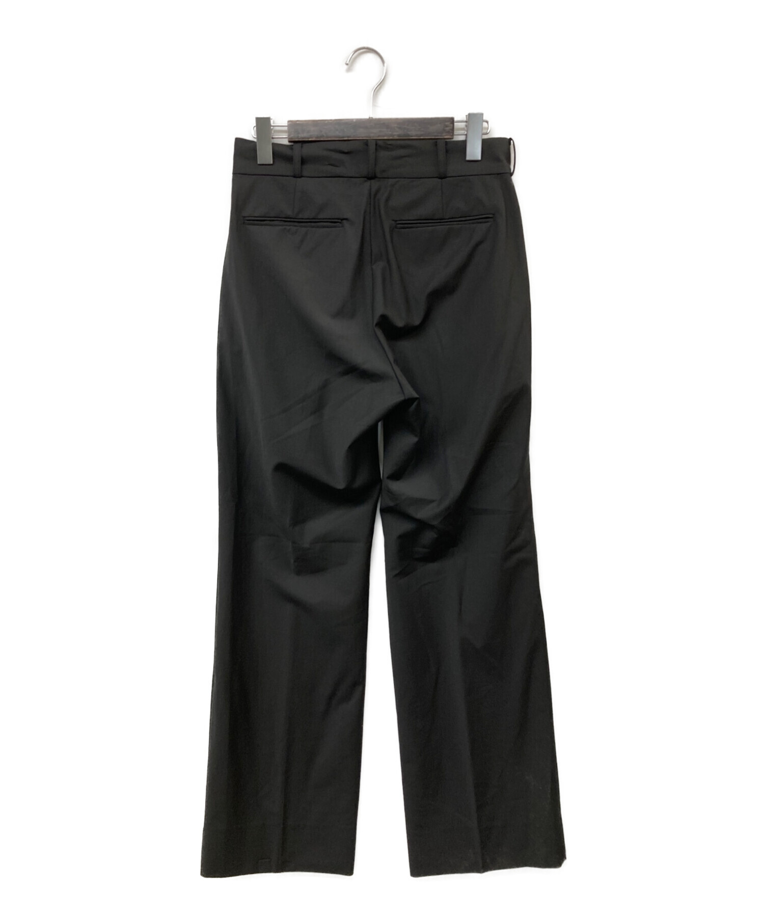 Apartment Three (アパートメントスリー) High-Waisted Flare Trousers ブラック サイズ:2