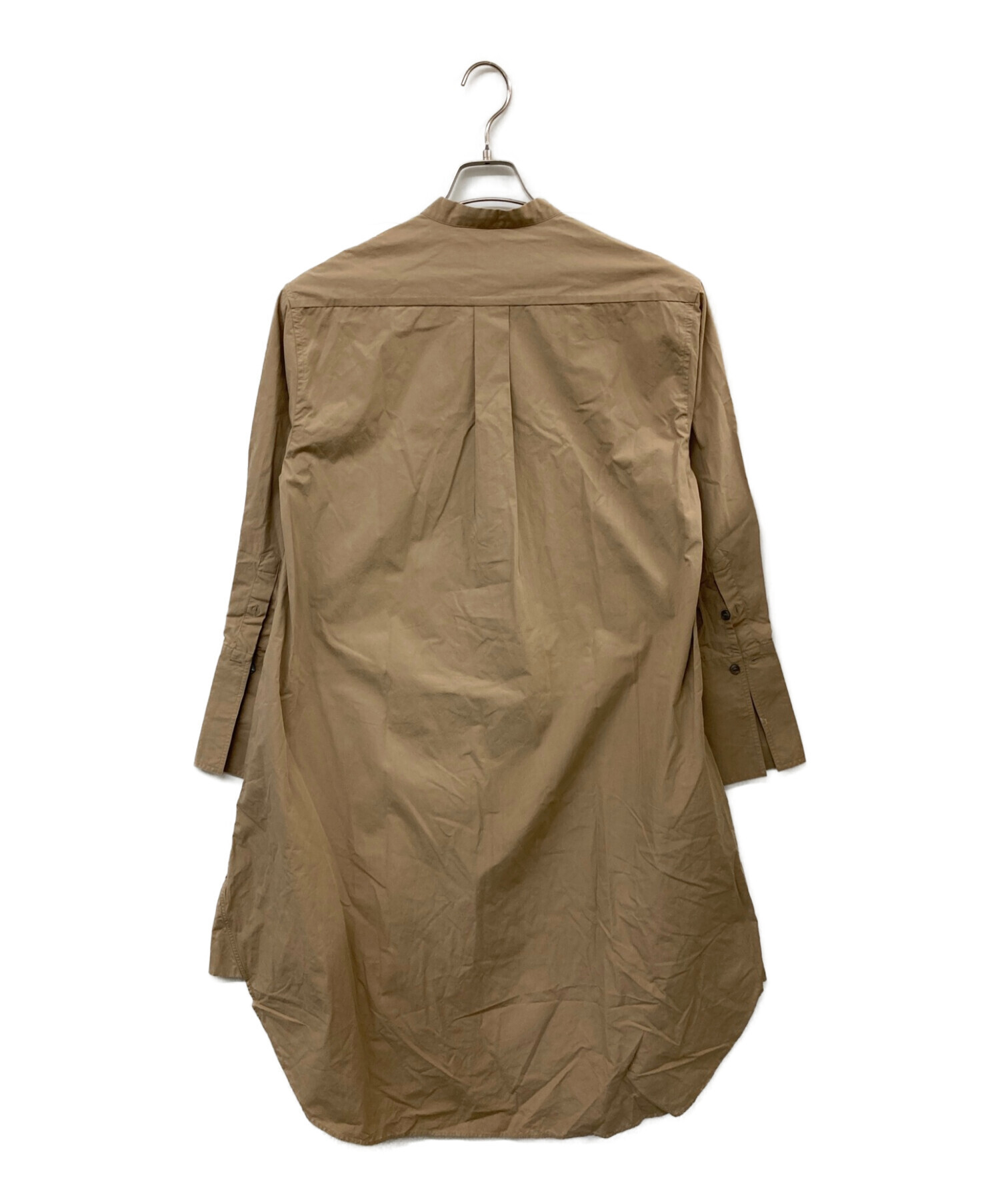 STUDIO NICHOLSON (スタジオニコルソン) POWDER COTTON SHIRT DRESS シャツワンピース ベージュ サイズ:1