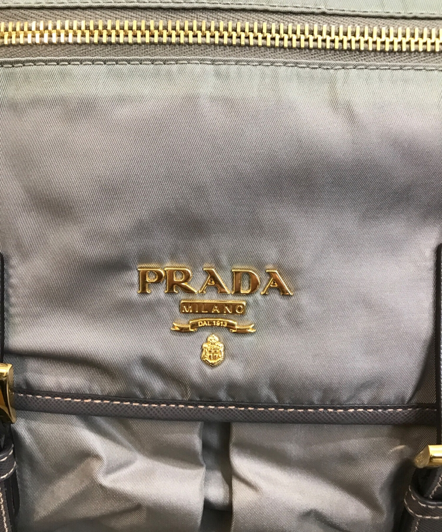 PRADA (プラダ) テスートナイロンショルダーバッグ オリーブ