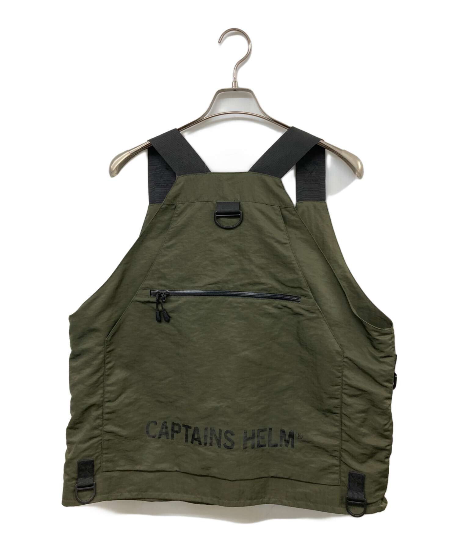 GRIP SWANY (グリップスワニー) CAPTAINS HELM (キャプテンズヘルム) FISHING/CAMPING WATER-PROOF  VEST カーキ サイズ:L