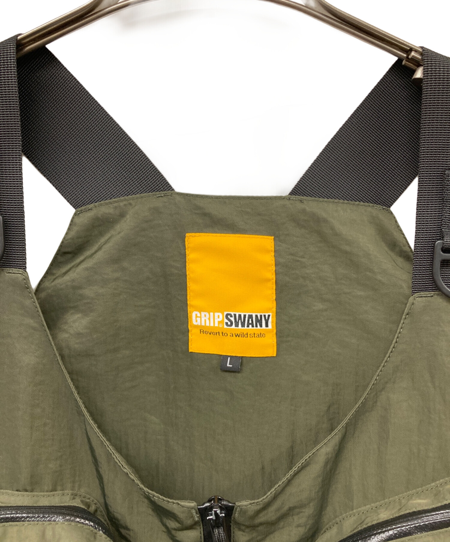 中古・古着通販】GRIP SWANY (グリップスワニー) CAPTAINS HELM (キャプテンズヘルム) FISHING/CAMPING  WATER-PROOF VEST カーキ サイズ:L｜ブランド・古着通販 トレファク公式【TREFAC FASHION】スマホサイト